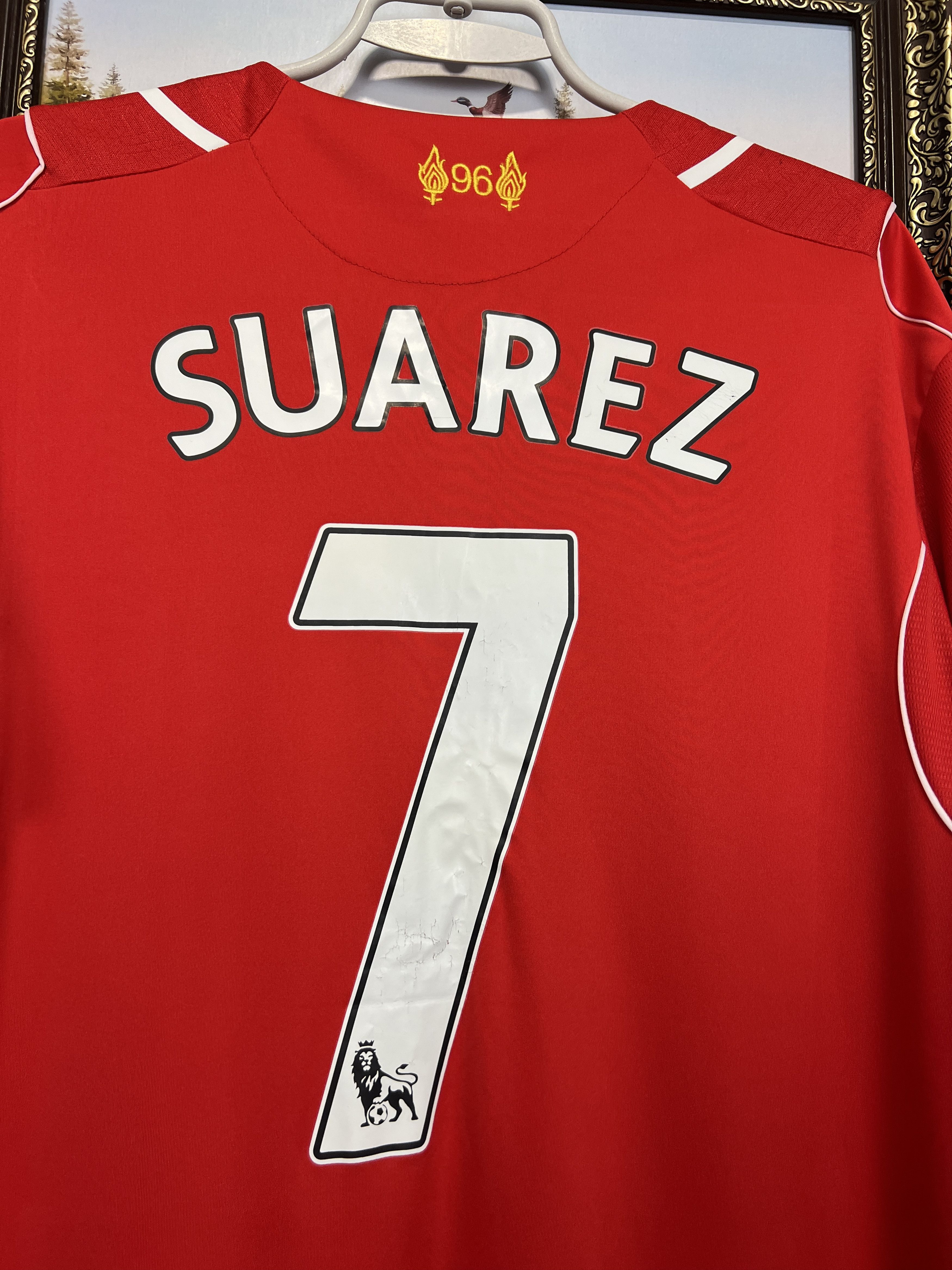 Warrior Liverpool Home football shirt Soccer #7 Suarez Jersey Trikot Size US XL / EU 56 / 4 - 10 Thumbnail