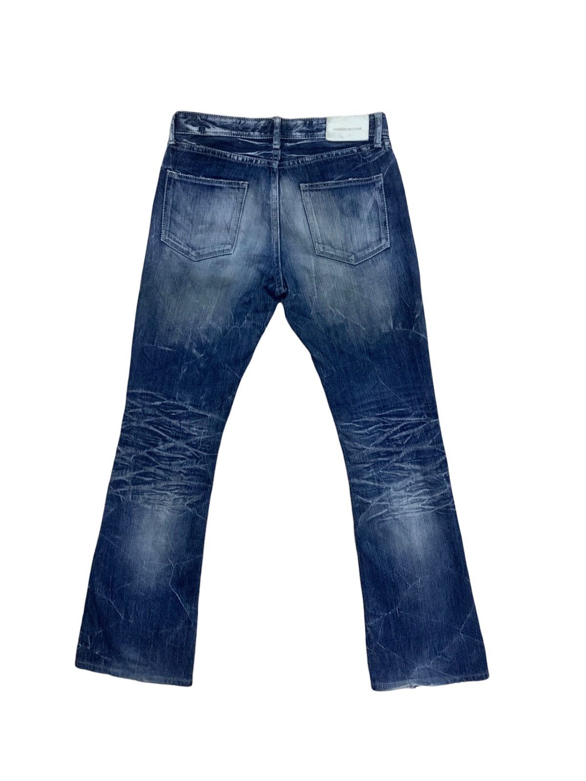 GOSTAR DE FUGA × Japanese Brand 🔥Flare🔥 Vintage Gostar De Fuga Distress Button Fly Jean Size US 31 - 2 Thumbnail