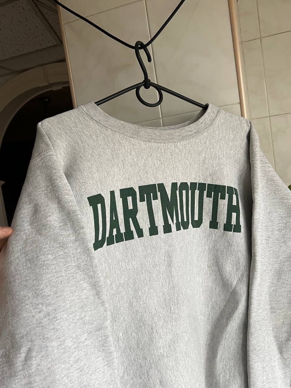 Vintage Vintage Dartmouth grey and green spell out college crewneck Size US M / EU 48-50 / 2 - 2 Thumbnail