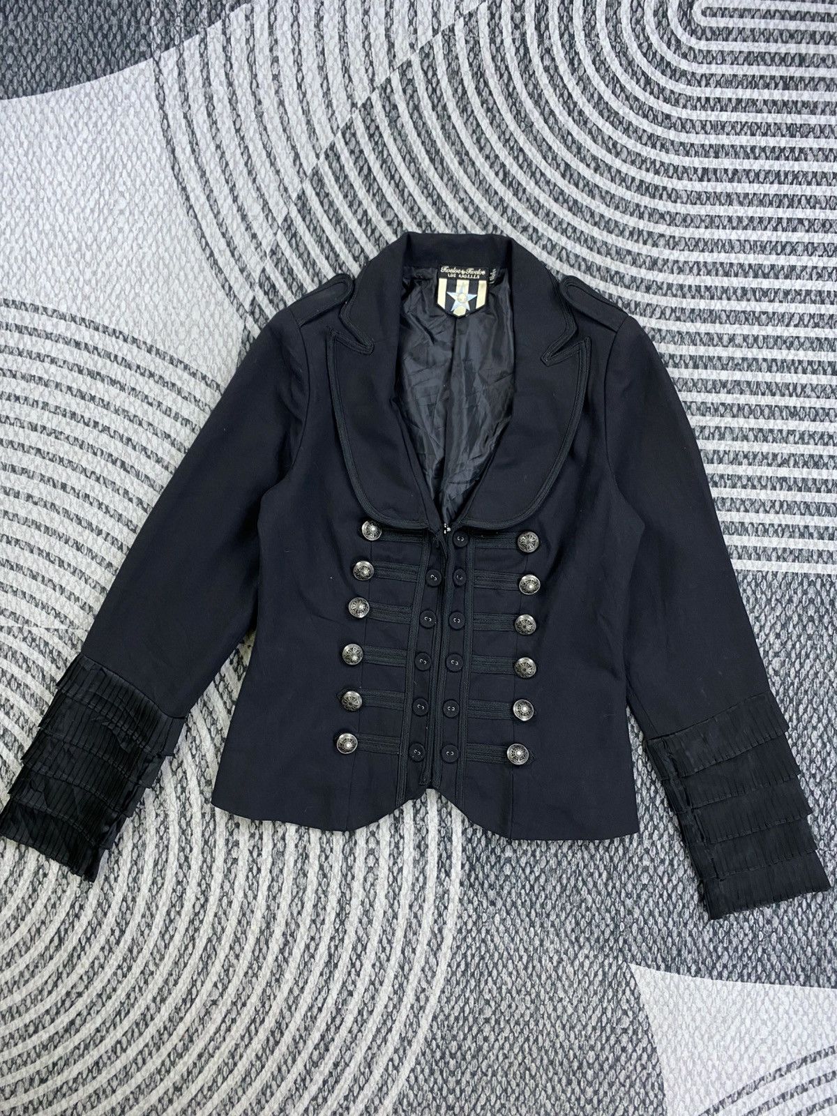 14th Addiction Vintage Twelve By Twelve 90s Black Parade Military Jacket Size S / US 4 / IT 40 - 5 Thumbnail