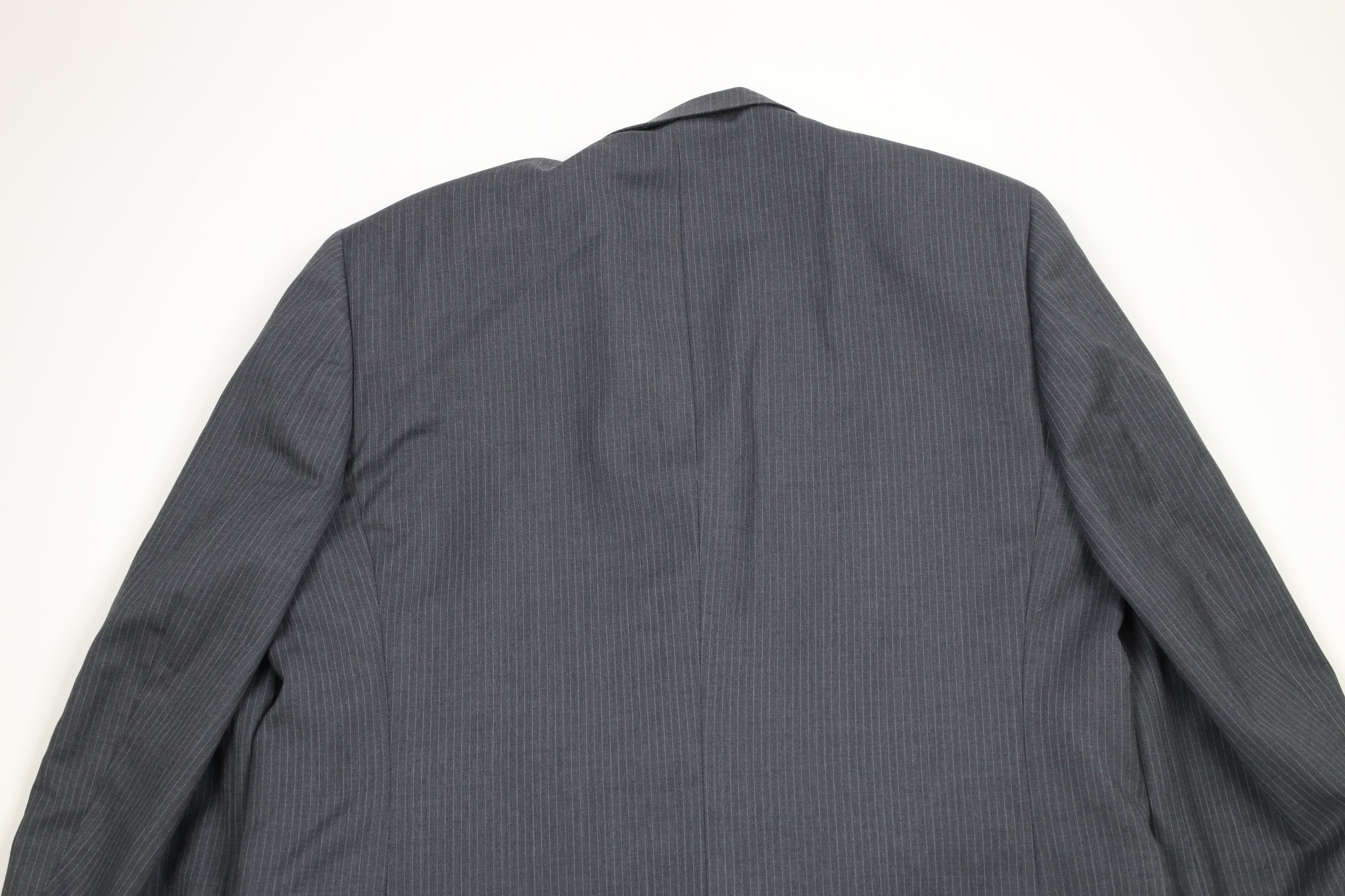 Vintage Vintage 90s Streetwear Wool Pinstriped 3 Piece Suit Size 44L - 6 Thumbnail