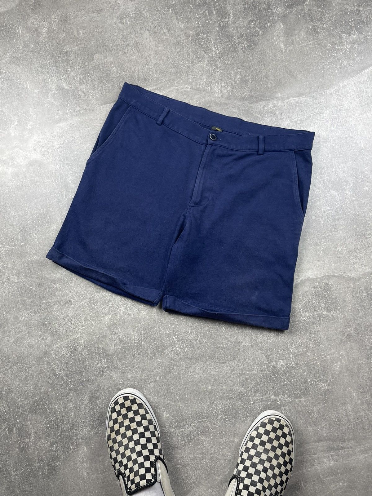 Fendi × Vintage Fendi Old Money Core Luxury Chino Cotton Shorts Blue Size US 32 / EU 48 - 1 Thumbnail