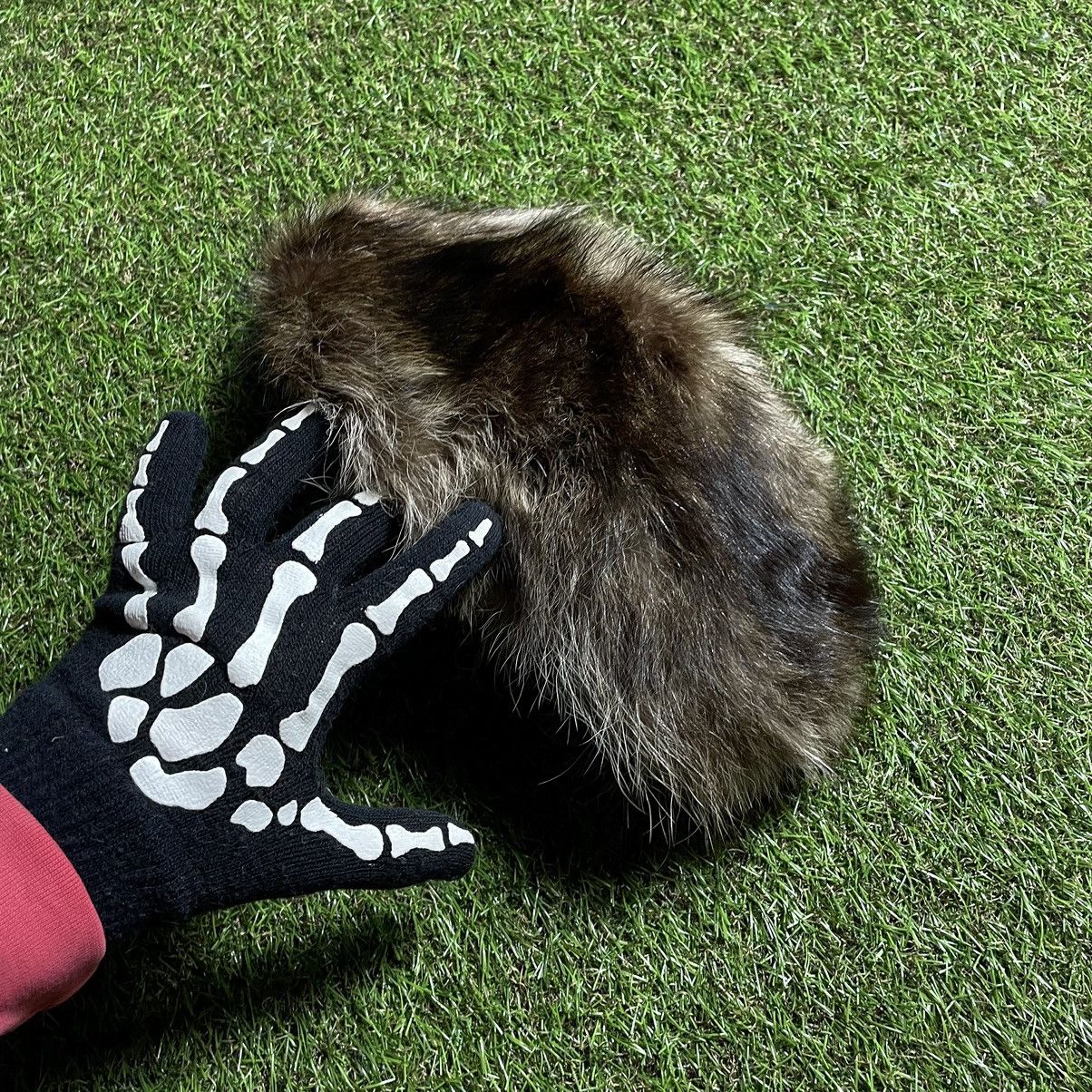 Vintage Vintage Y2K Fuzzy Mohair Beanie Dark Brown Alt Goth Logo OS Size ONE SIZE - 1 Thumbnail