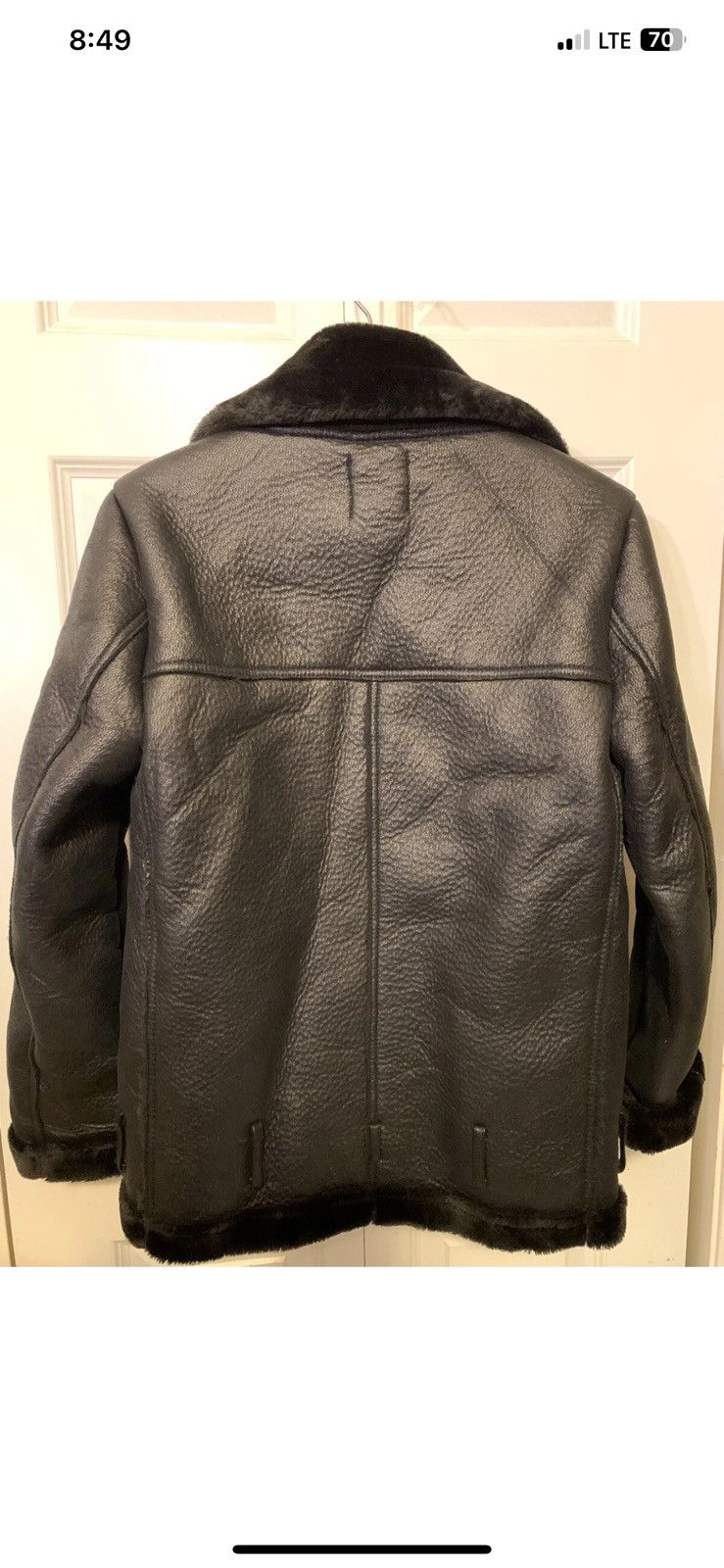 Forever 21 Forever 21 Womens Sz S faux Leather Moto Zip Front Black Size S / US 4 / IT 40 - 8 Thumbnail