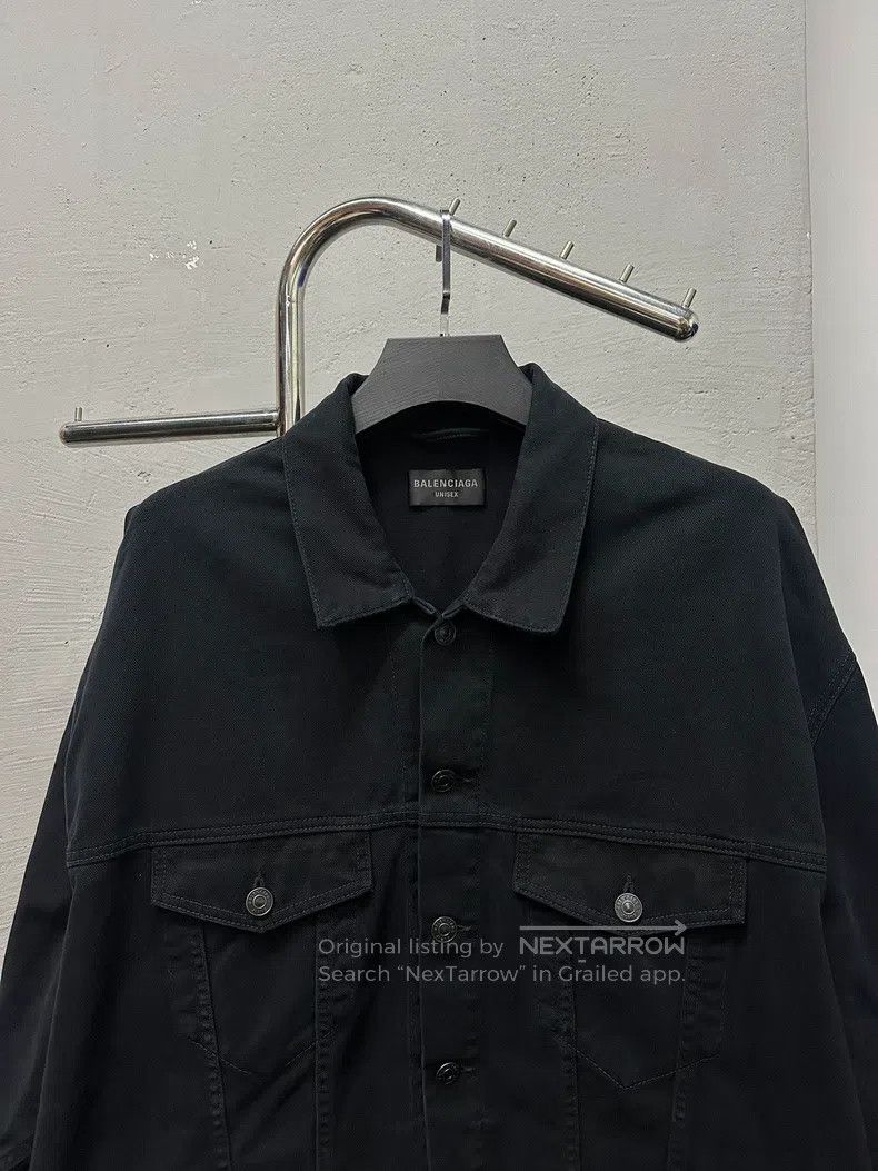 Balenciaga Balenciaga Black Denim Jacket Size US M / EU 48-50 / 2 - 4 Thumbnail