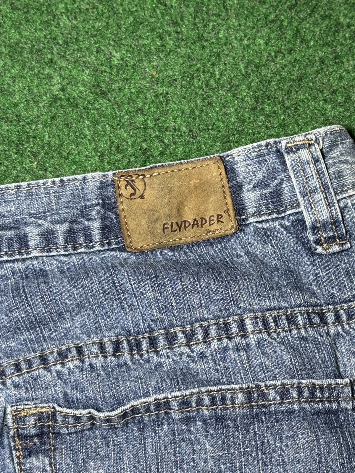 Flypaper Jeans Y2K Flypaper Baggy Jorts Hip Hop Grunge Skater Denim Shorts Size US 38 / EU 54 - 2 Thumbnail