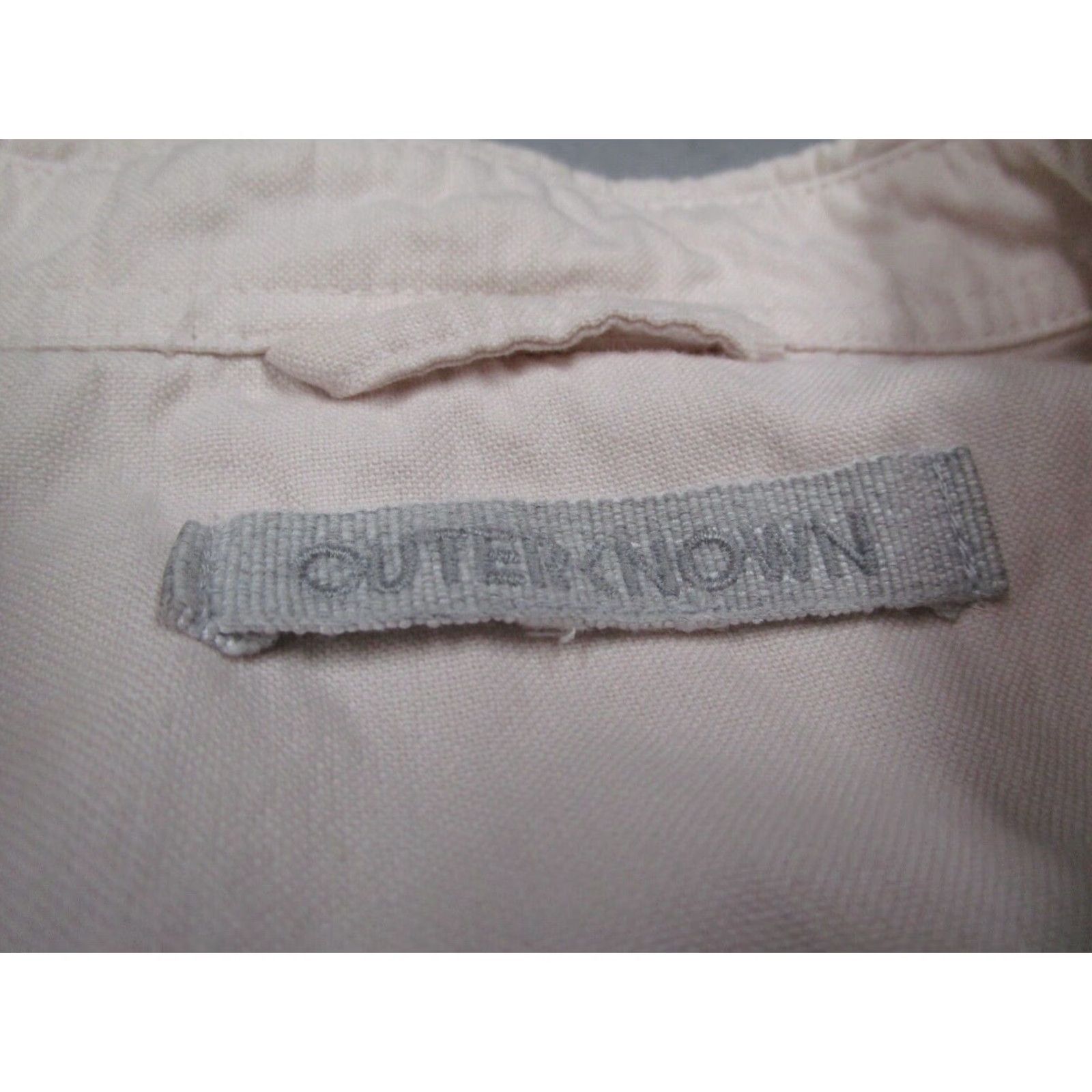 Outerknown Outerknown Shirt Mens Medium Pink Organic Cotton Short Sleeve Button Up Twill Mens Size US M / EU 48-50 / 2 - 3 Thumbnail