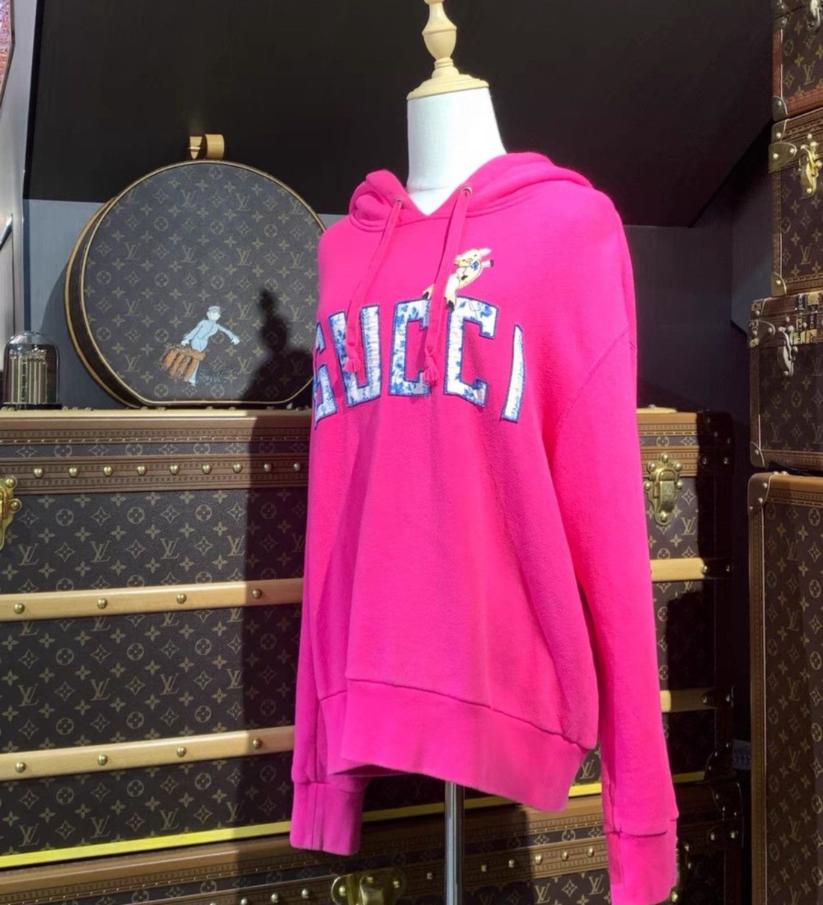 Gucci Gucci Gucci Floral Logo Hoodie for -2506-JY Size S / US 4 / IT 40 - 1 Thumbnail