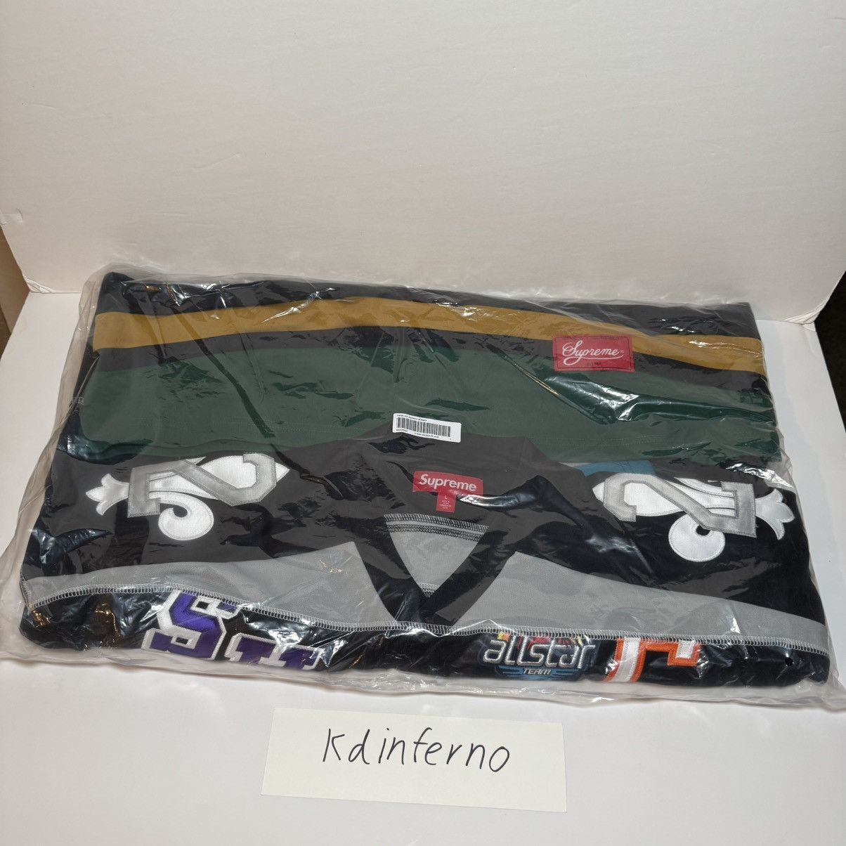 Supreme Supreme Paneled Hockey Jersey Sz L Black new Size US L / EU 52-54 / 3 - 1 Thumbnail