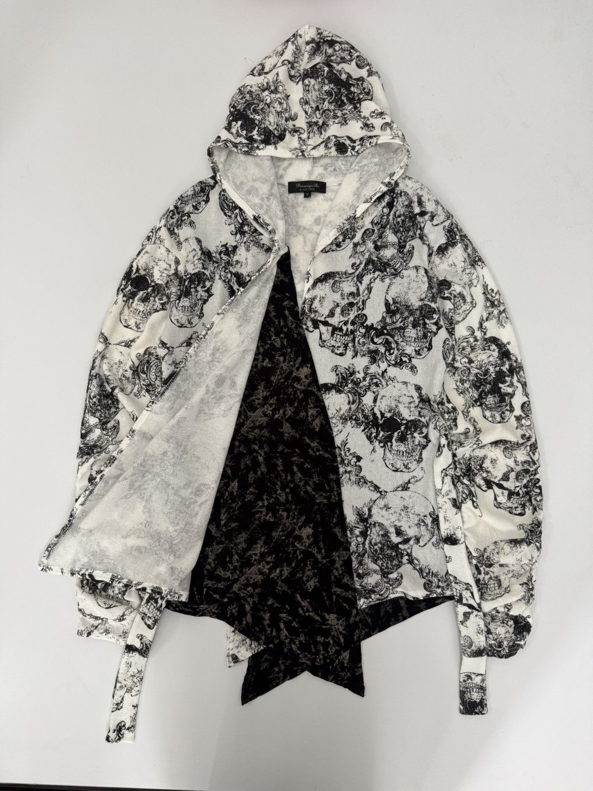 14th Addiction Bernings Sho Skull Hood Wrap Robe Jacket Jpn A/Garde Gothic Size US S / EU 44-46 / 1 - 11 Thumbnail