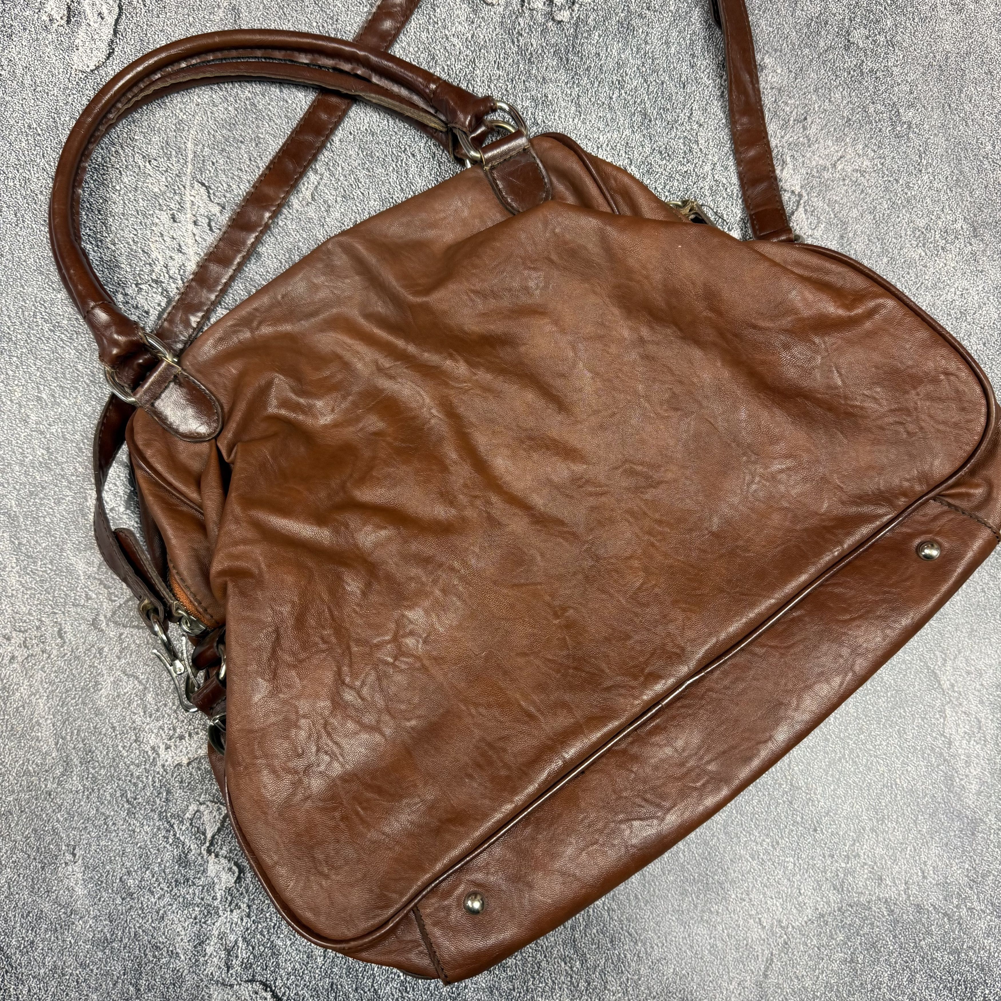 Miu Miu vintage y2k miu miu leather tote bag in brown Size ONE SIZE - 3 Thumbnail