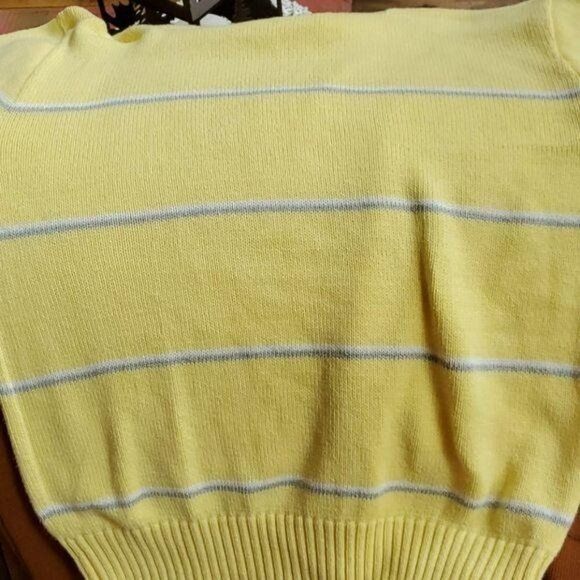 Vintage Winona Knits Sz. M Yellow w/ Accent Stripe Long Sleeve Sweat Size M / US 6-8 / IT 42-44 - 8 Thumbnail