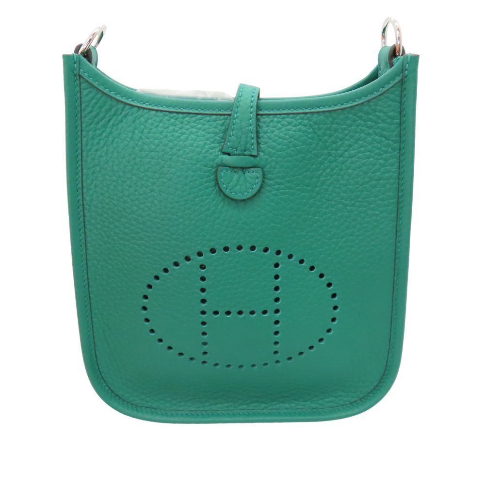 Hermes Hermes Evelyne Amazone Trillon Clemence Shoulder Bag Leather Shoulder Bag Stamp W (2024) in Green, Women's