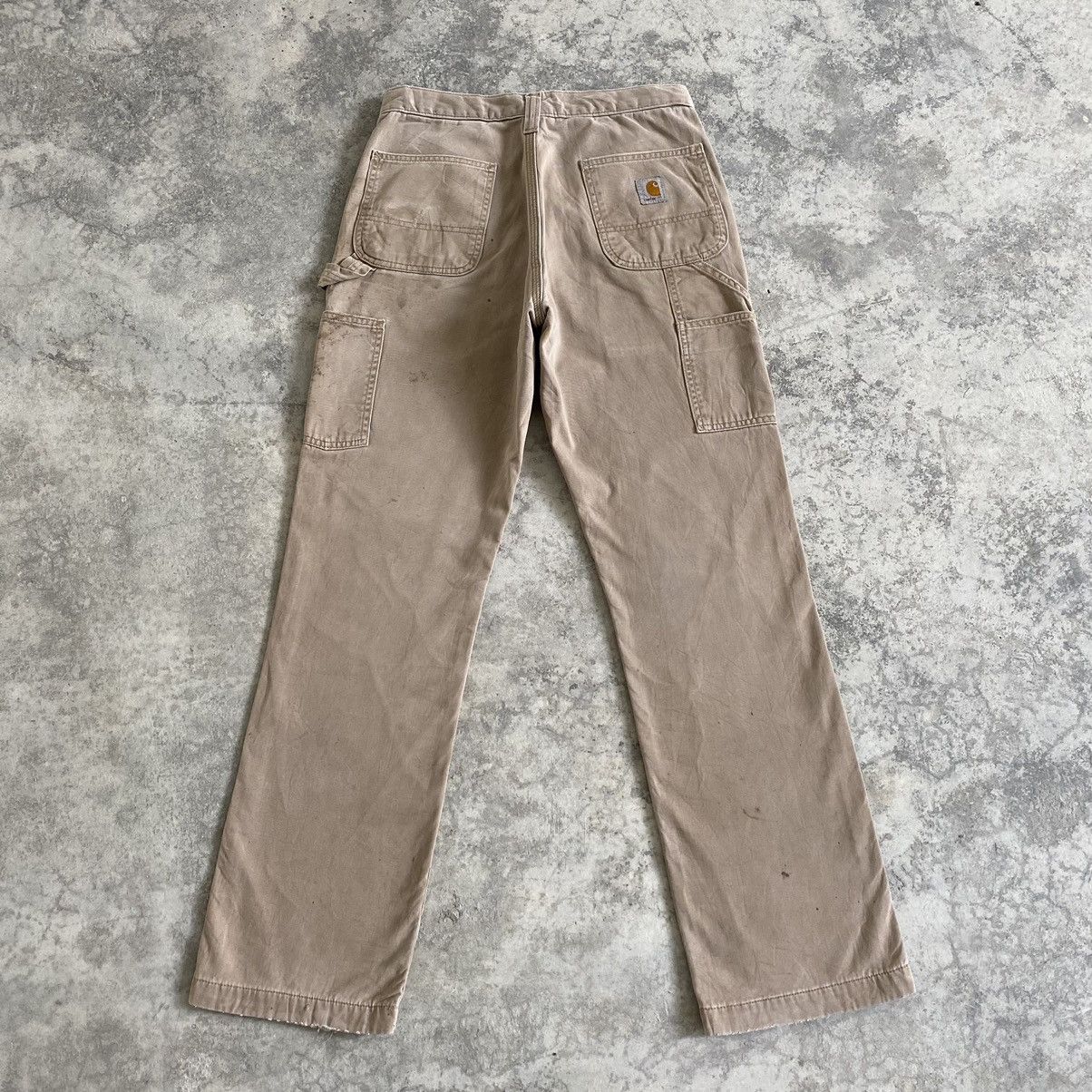 Carhartt Vintage Carhartt Blanket Lined Ripped Dirty Carpenter Pants Size US 29 - 16 Thumbnail