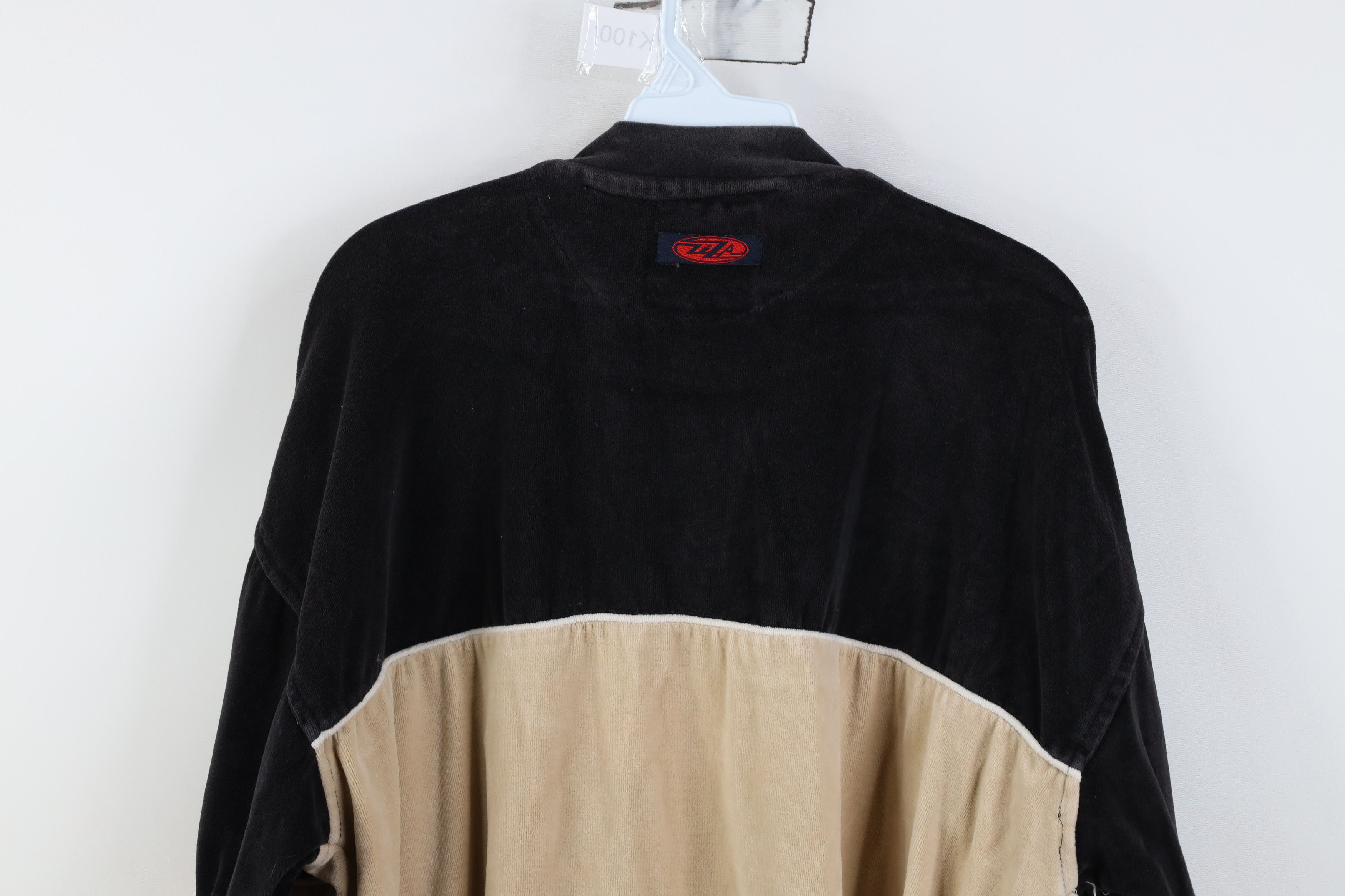 Vintage Vintage 90s Y2K Streetwear Bock Velour Mock Neck Sweater Size US M / EU 48-50 / 2 - 12 Thumbnail