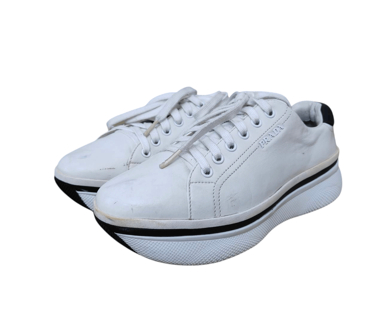 Prada Prada Leather Sneaker Size US 7.5 / IT 37.5 - 2 Thumbnail