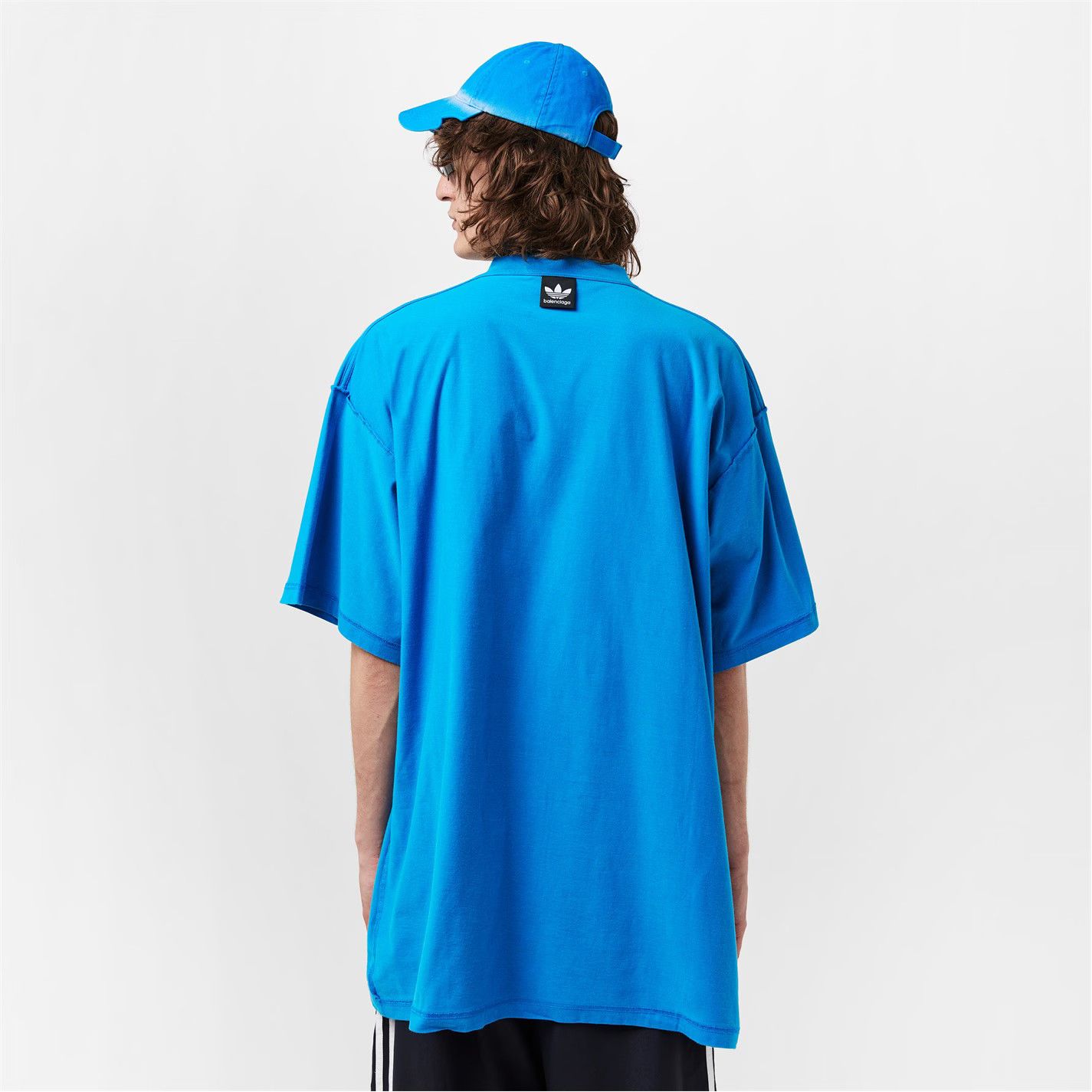 Balenciaga o1g2r1mq0226 Oversized T-Shirt In Blue Size US XS / EU 42 / 0 - 3 Thumbnail