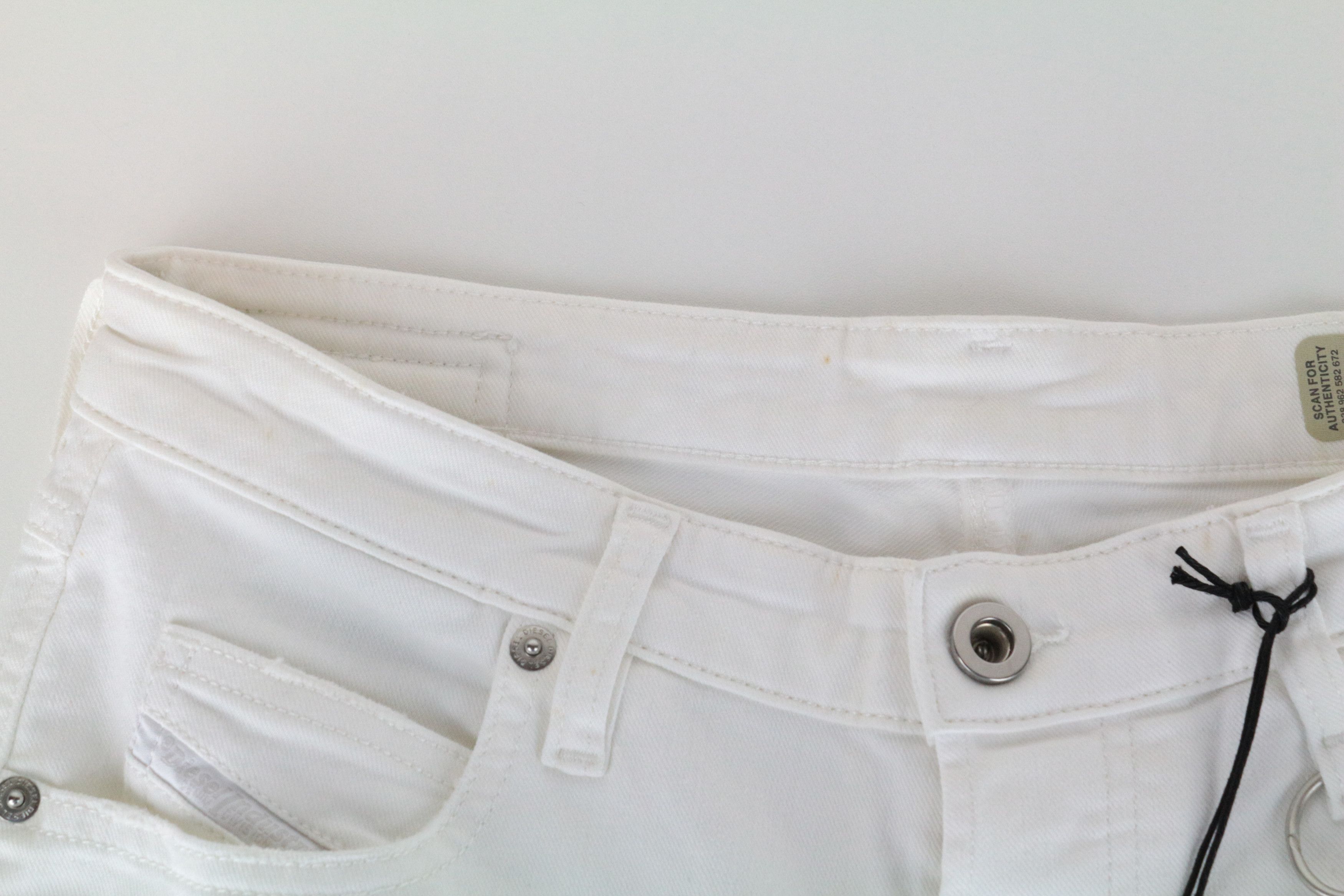 Diesel BABHILA 086AS W29/L34 White Slim Skinny Stretch Jeans 64285 Size 29" - 7 Thumbnail