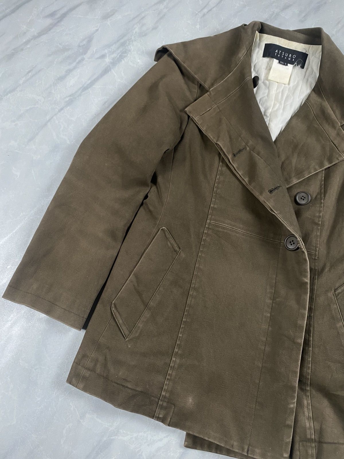 ATSURO TAYAMA Vintage 90s Atsuro Tayama Double Breasted Blazer Jacket Size M / US 6-8 / IT 42-44 - 3 Thumbnail