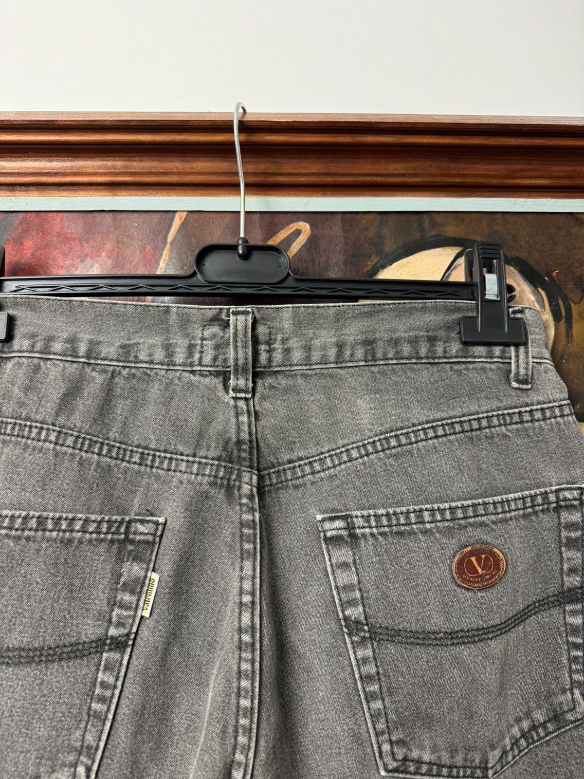 Valentino Vintage VALENTINO Jeans Denim 90s Washed Gray Pant Luxury Size US 33 - 7 Thumbnail