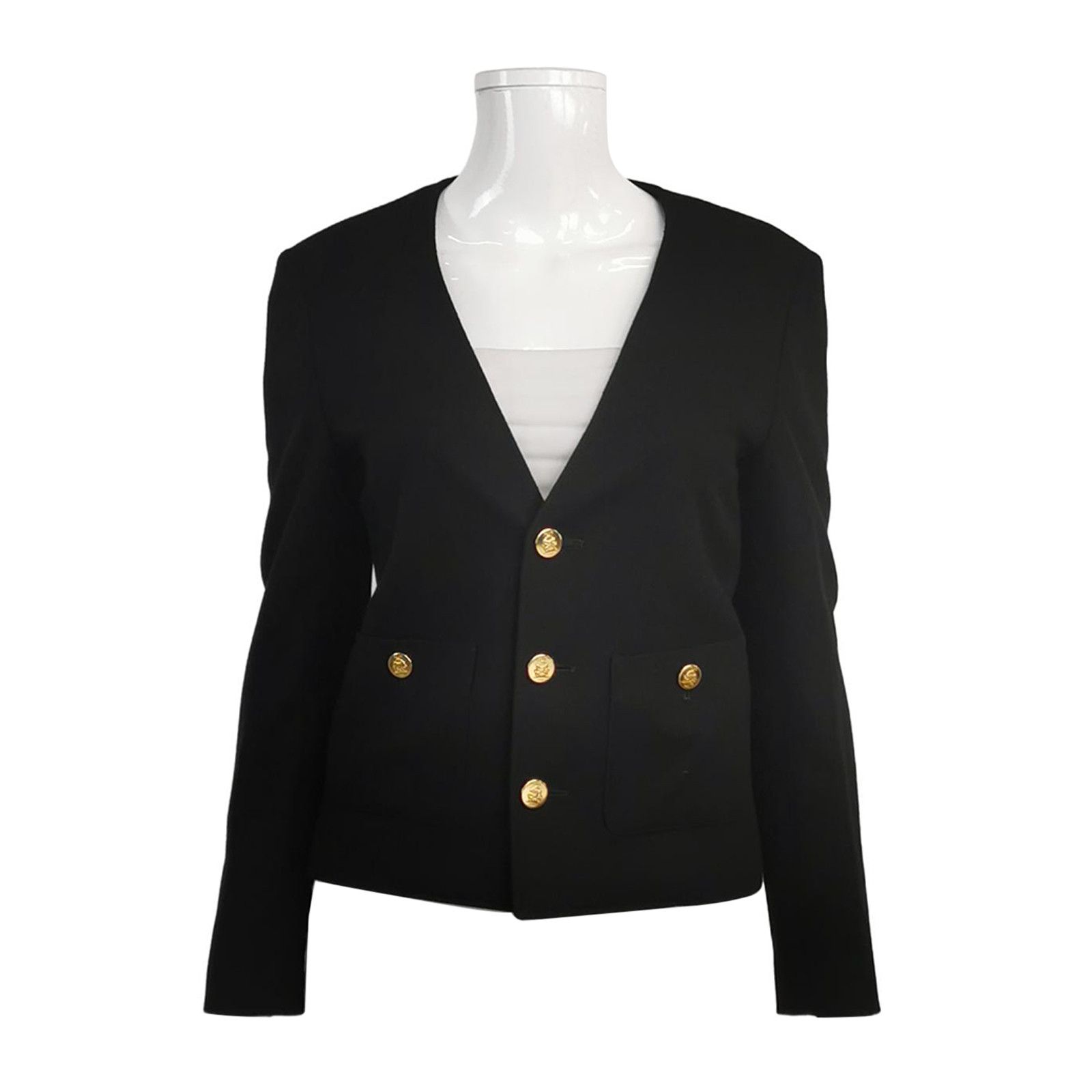Celine Celine Cashmere V-Neck Blazer Size 34 Size XS / US 0-2 / IT 36-38 - 1 Thumbnail