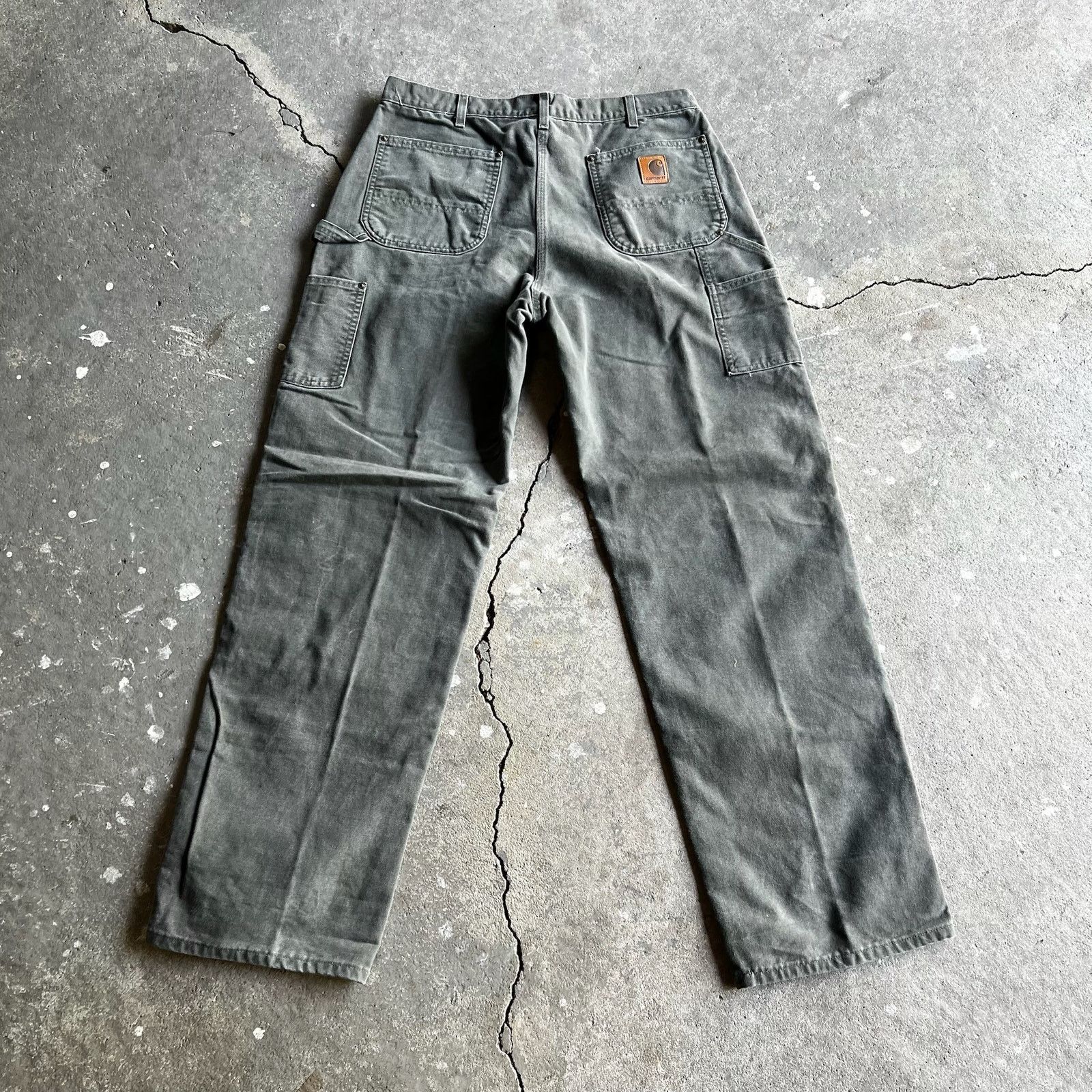 Carhartt × Vintage Carhartt green double knee work wear carpenter pants Size US 34 / EU 50 - 4 Thumbnail