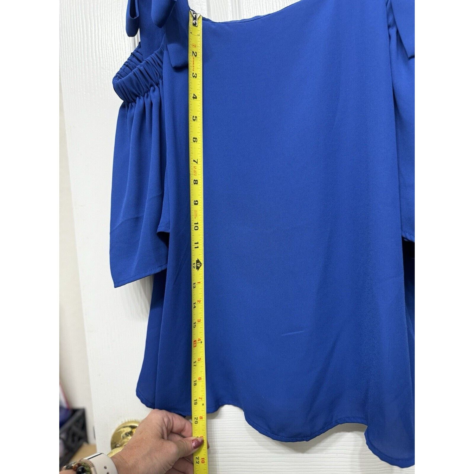 Other New York & Co. Sweet Pea Cold Shoulder Blouse, Straps Tie S Size S / US 4 / IT 40 - 9 Thumbnail