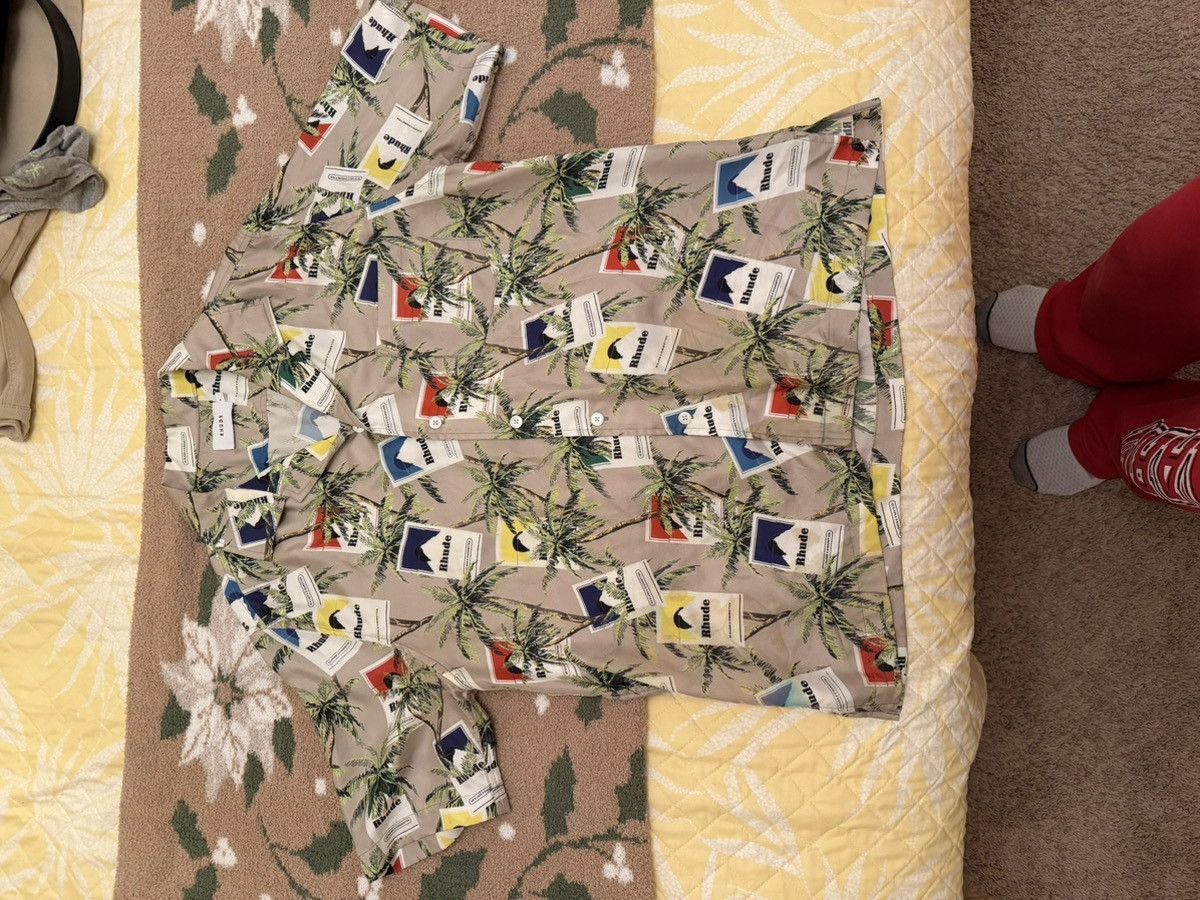 Rhude Rhude Silk Cigarette Box Logo Shirt Size US M / EU 48-50 / 2 - 1 Thumbnail