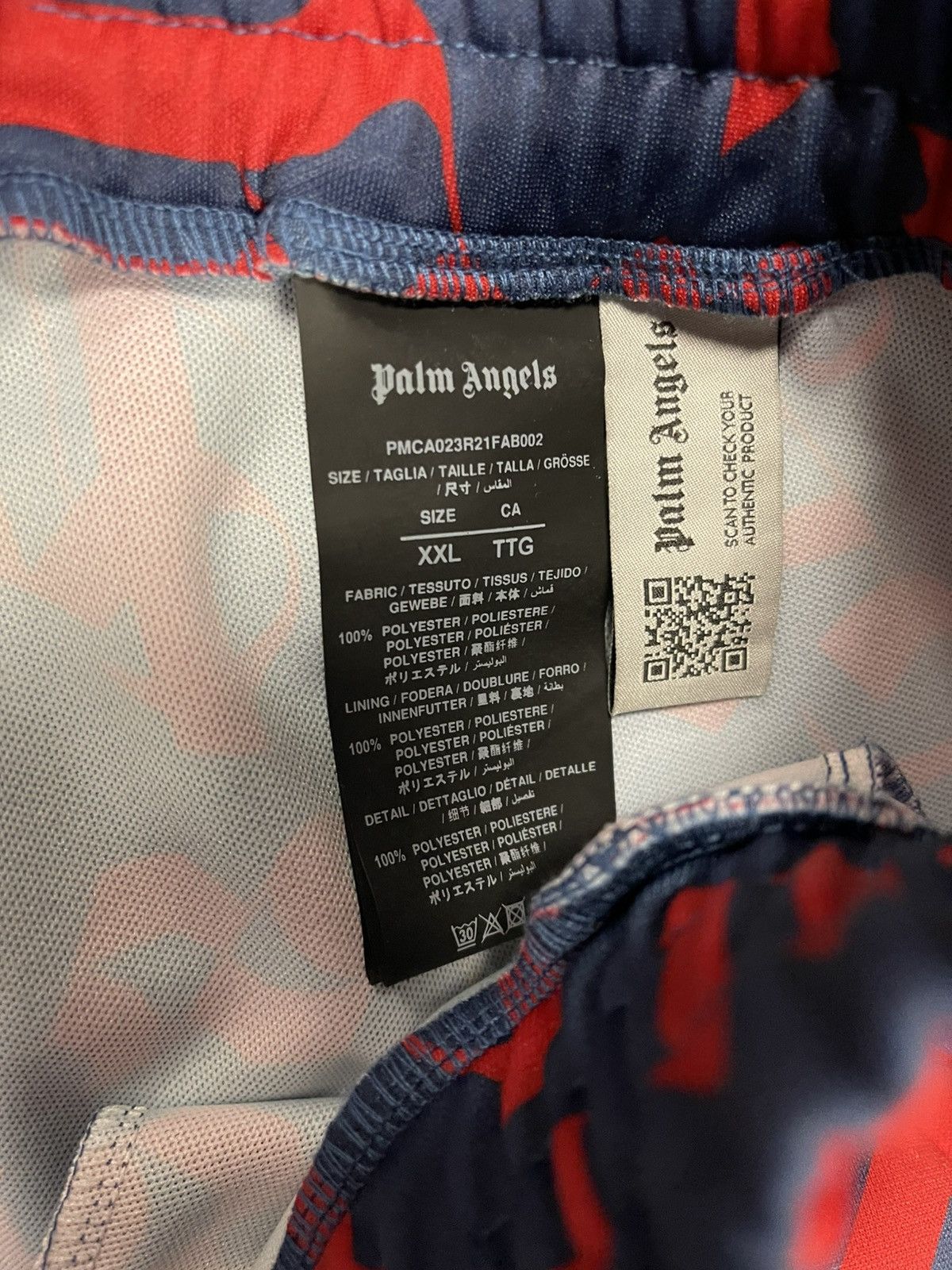 Palm Angels Size XXL - Palm Angels Monogram Sweatpants Red/Blue Size US 38 / EU 54 - 13 Thumbnail