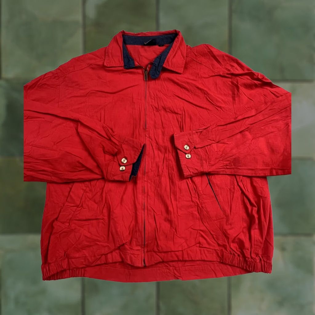 Vintage VINTAGE King Louie Jacket Mens XL Red Cotton Windbreaker Full Zip Made USA Size US XL / EU 56 / 4 - 1 Thumbnail