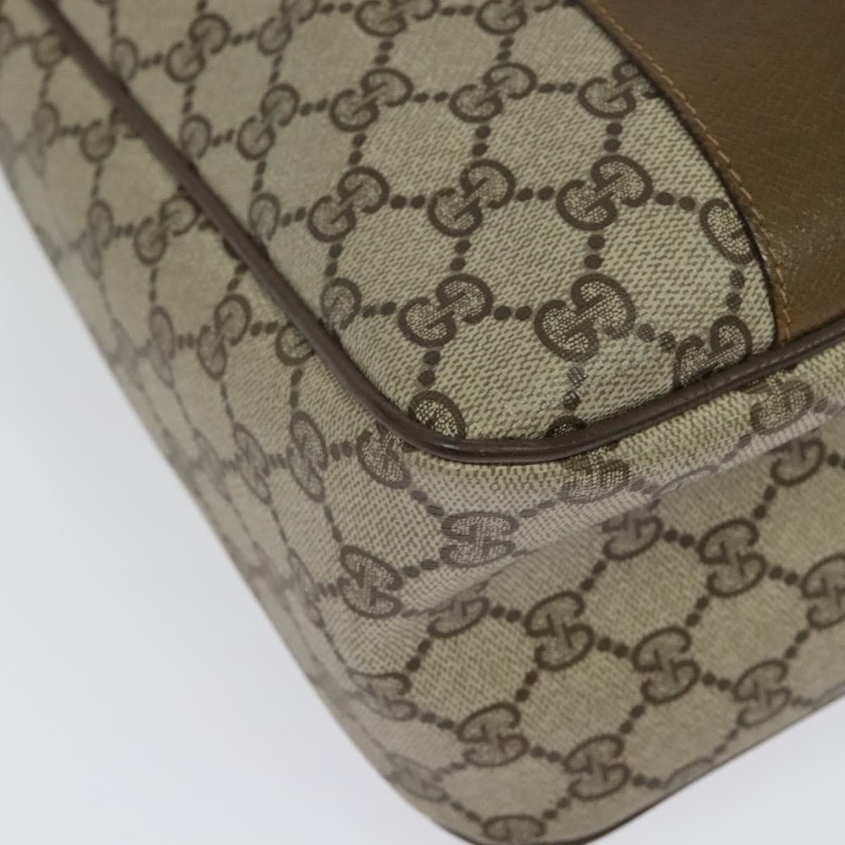 Gucci GUCCI GG Supreme Web Sherry Line Bag Pvc Beige Gold 40 02 Size ONE SIZE - 12 Thumbnail