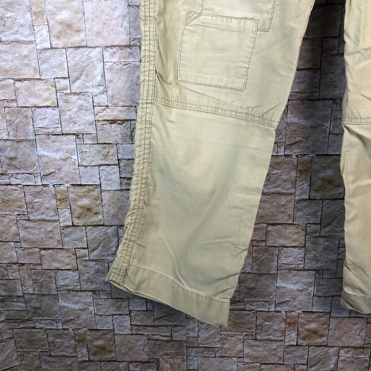 Japanese Brand Back Number Brown Cargo Multipocket Pants #A1134 Size US 35 - 12 Thumbnail