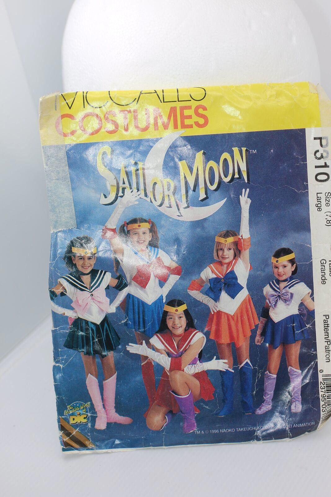 Other McCall's 7859 HTF Sewing Pattern SailorMoon Costume Girl 7-8 Size ONE SIZE - 1 Thumbnail