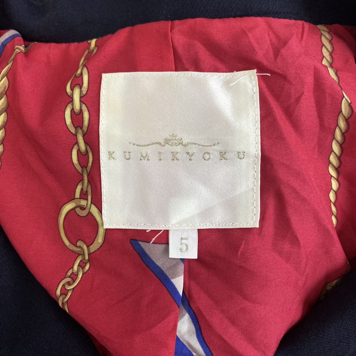 Japanese Brand × Vintage Vintage KUMIKYOKU Japanese Designer Navy Trench Coat Parka Size US M / EU 48-50 / 2 - 4 Thumbnail
