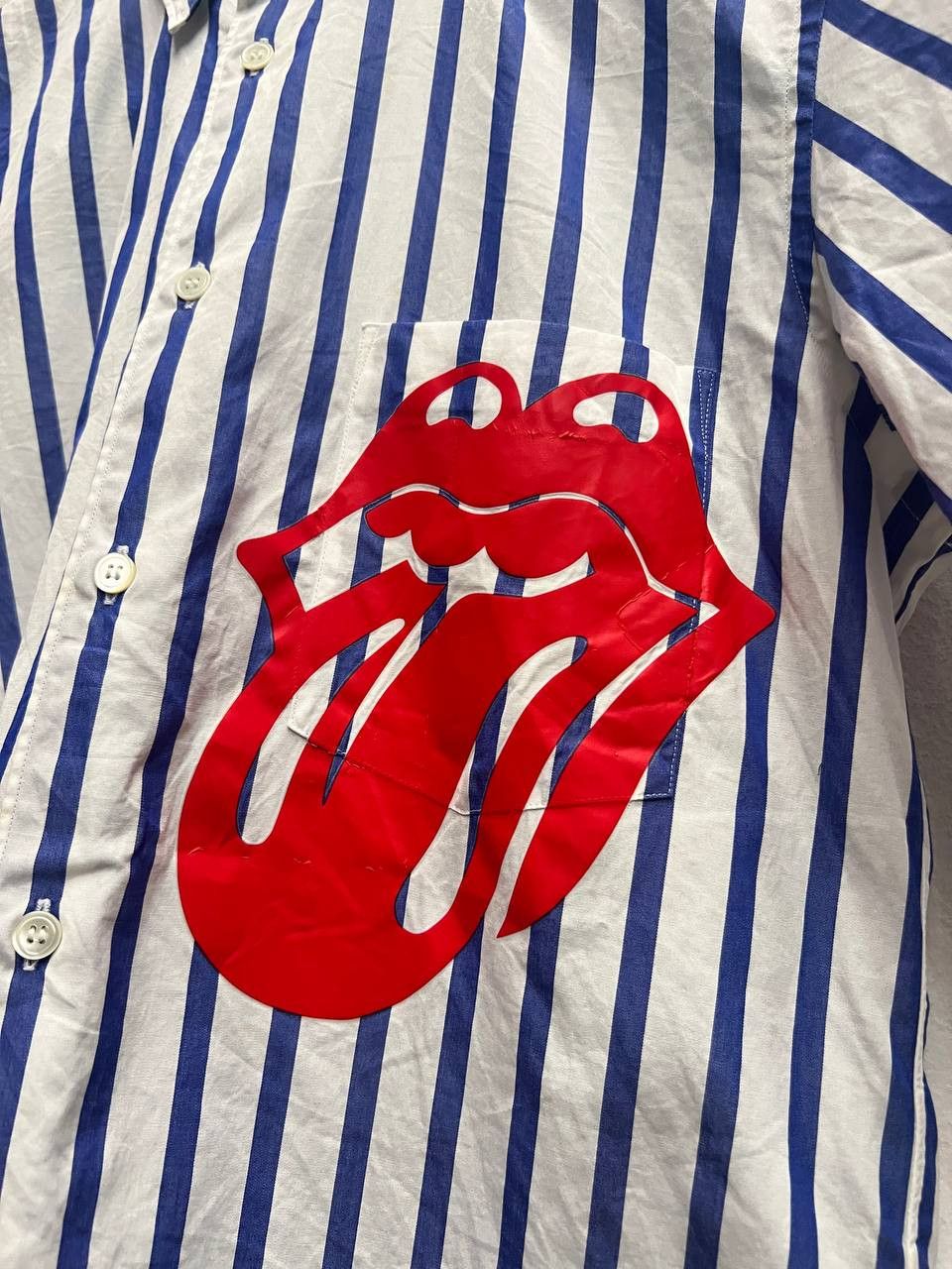 Comme des Garcons Homme Plus × The Rolling Stones SS06 Comme Des Garcons Homme Plus Rolling Stones Blue Shirt Size US XS / EU 42 / 0 - 3 Thumbnail