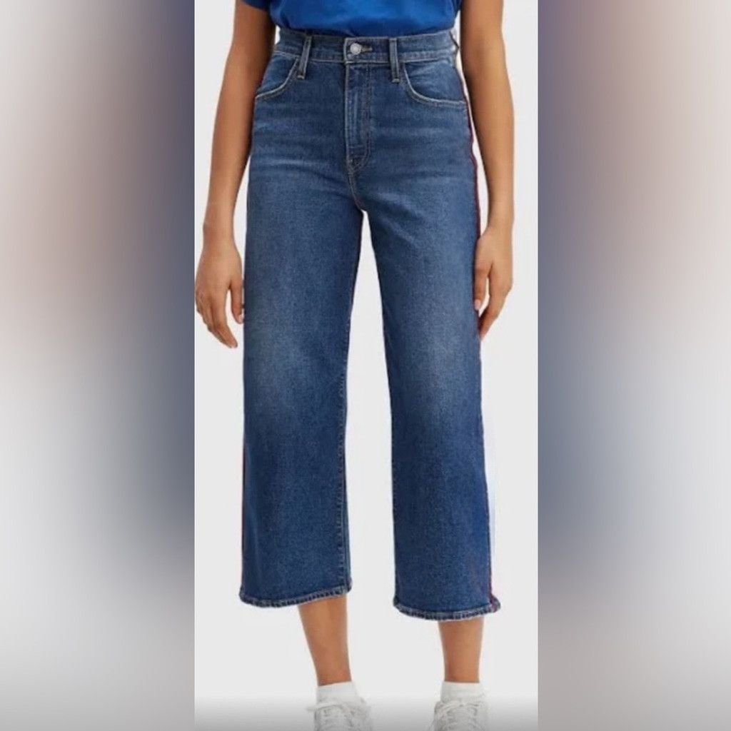 Levi's Levi’s Mile High Cropped Wide Leg Jean Women’s Size 31. Size 38" / US 16 / IT 52 - 1 Thumbnail
