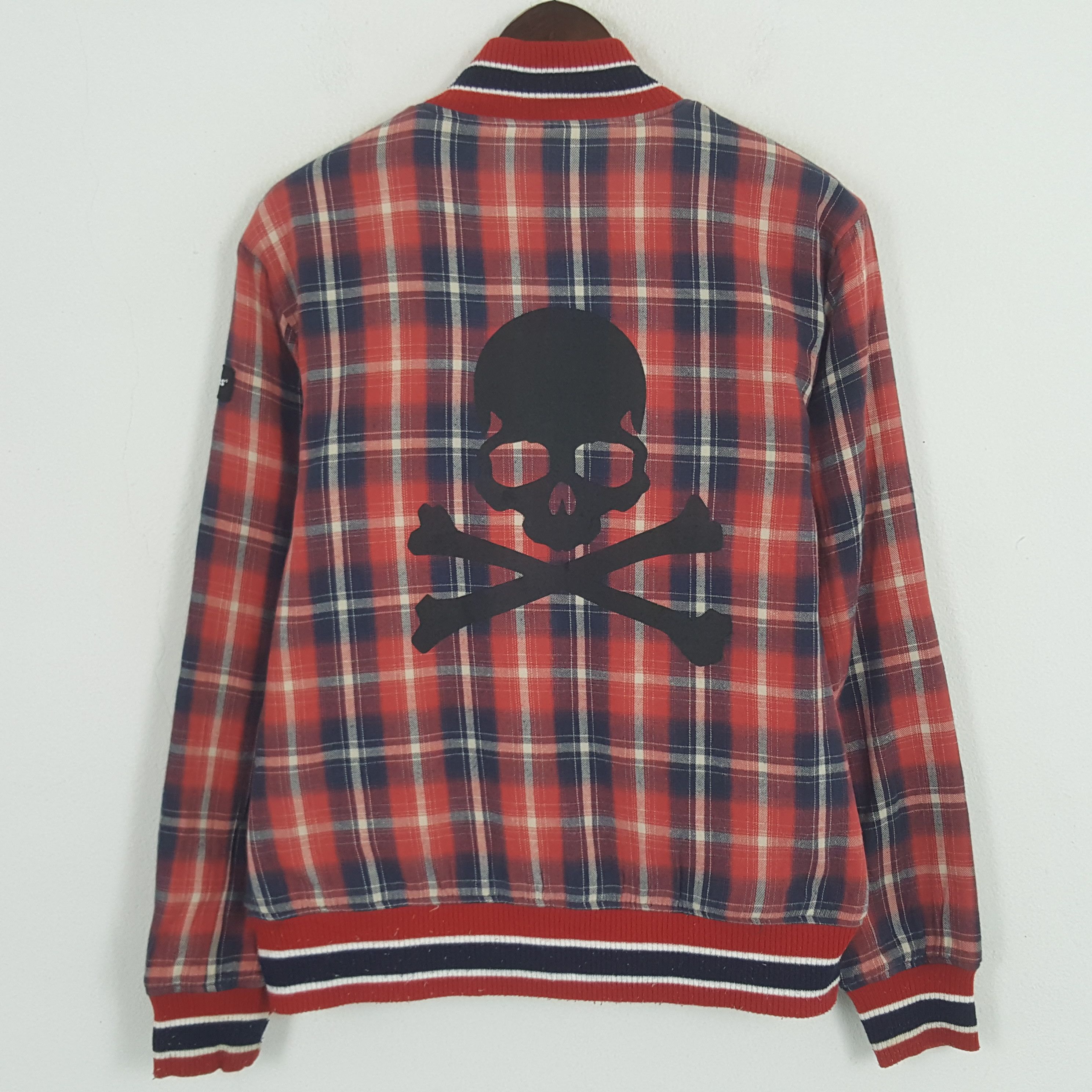 Dickies × Vintage Vintage Dickies Wool Custom Skull Reversible Bomber Jacket Size US M / EU 48-50 / 2 - 1 Thumbnail