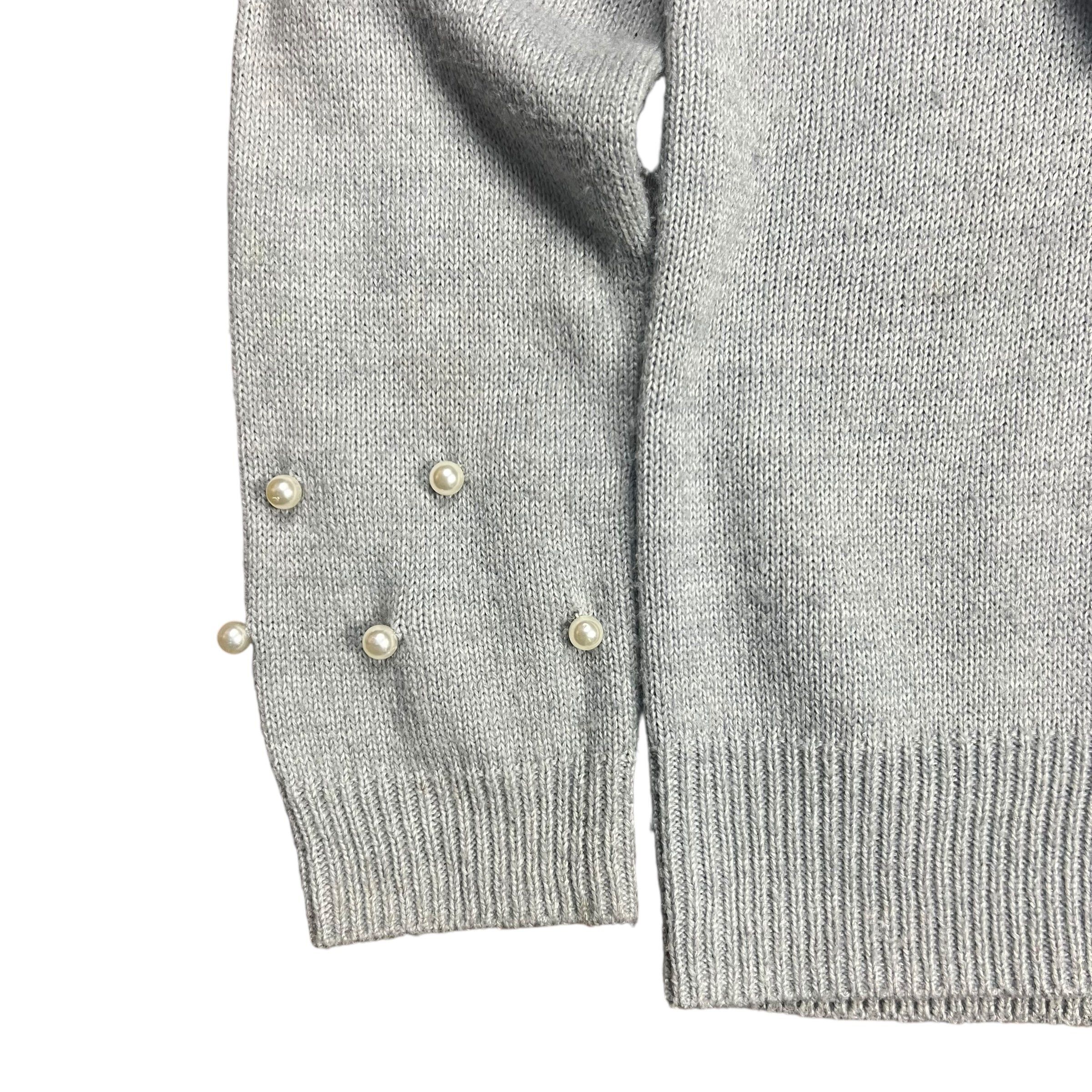 Juicy Couture Juicy Couture Cozy Heather Grey Pearl Trimmed Hoodie - S Size S / US 4 / IT 40 - 7 Thumbnail