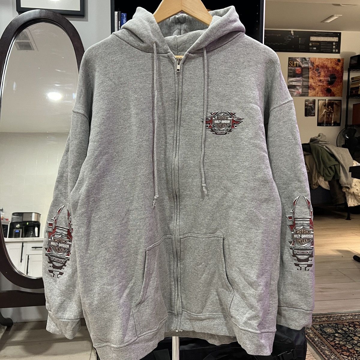 Harley Davidson vintage harley davidson zip-up hoodie Size US XL / EU 56 / 4 - 1 Thumbnail