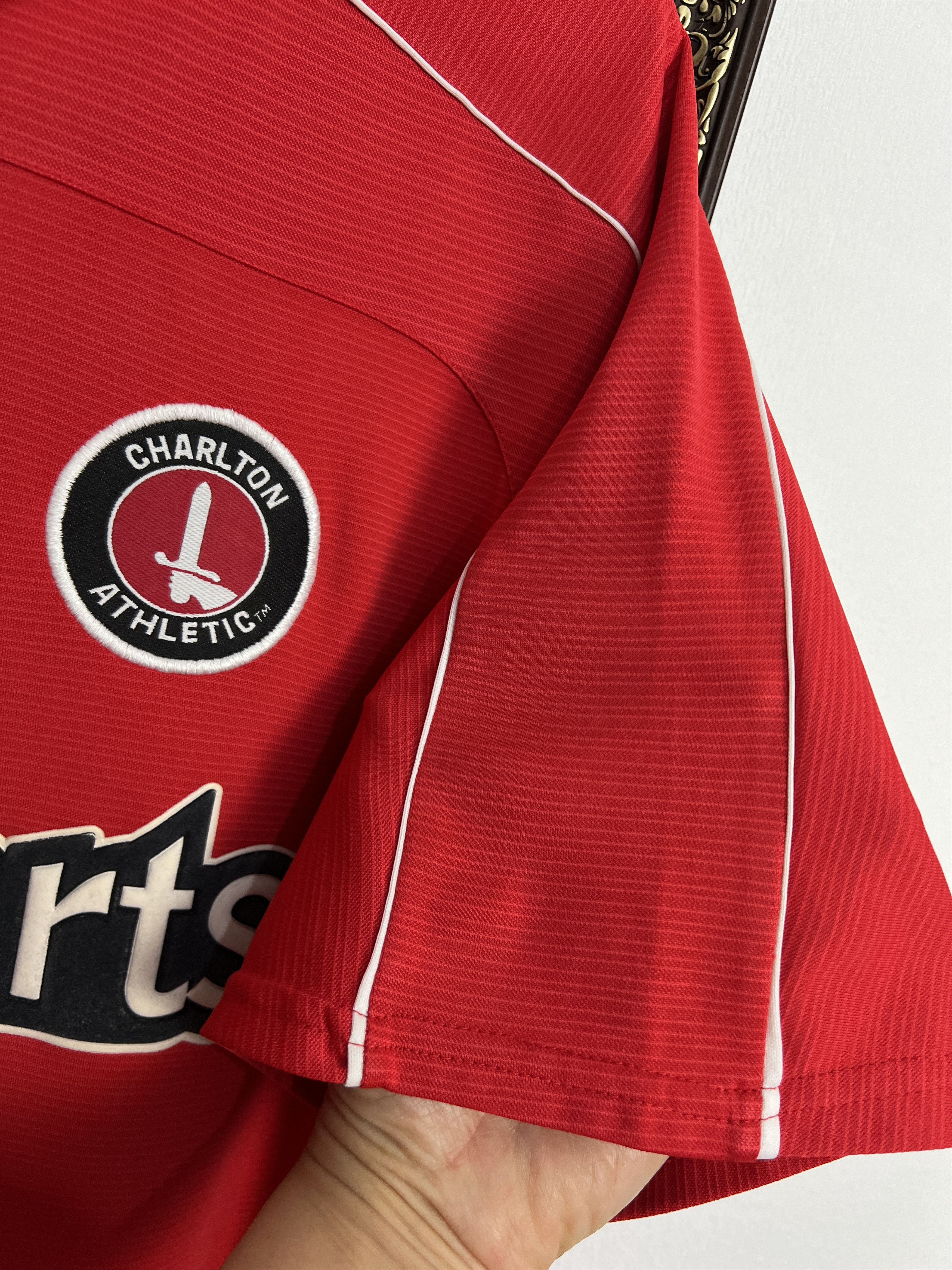 Le Coq Sportif Charlton Athletic Home football shirt Soccer Jersey Trikot Size US L / EU 52-54 / 3 - 4 Thumbnail