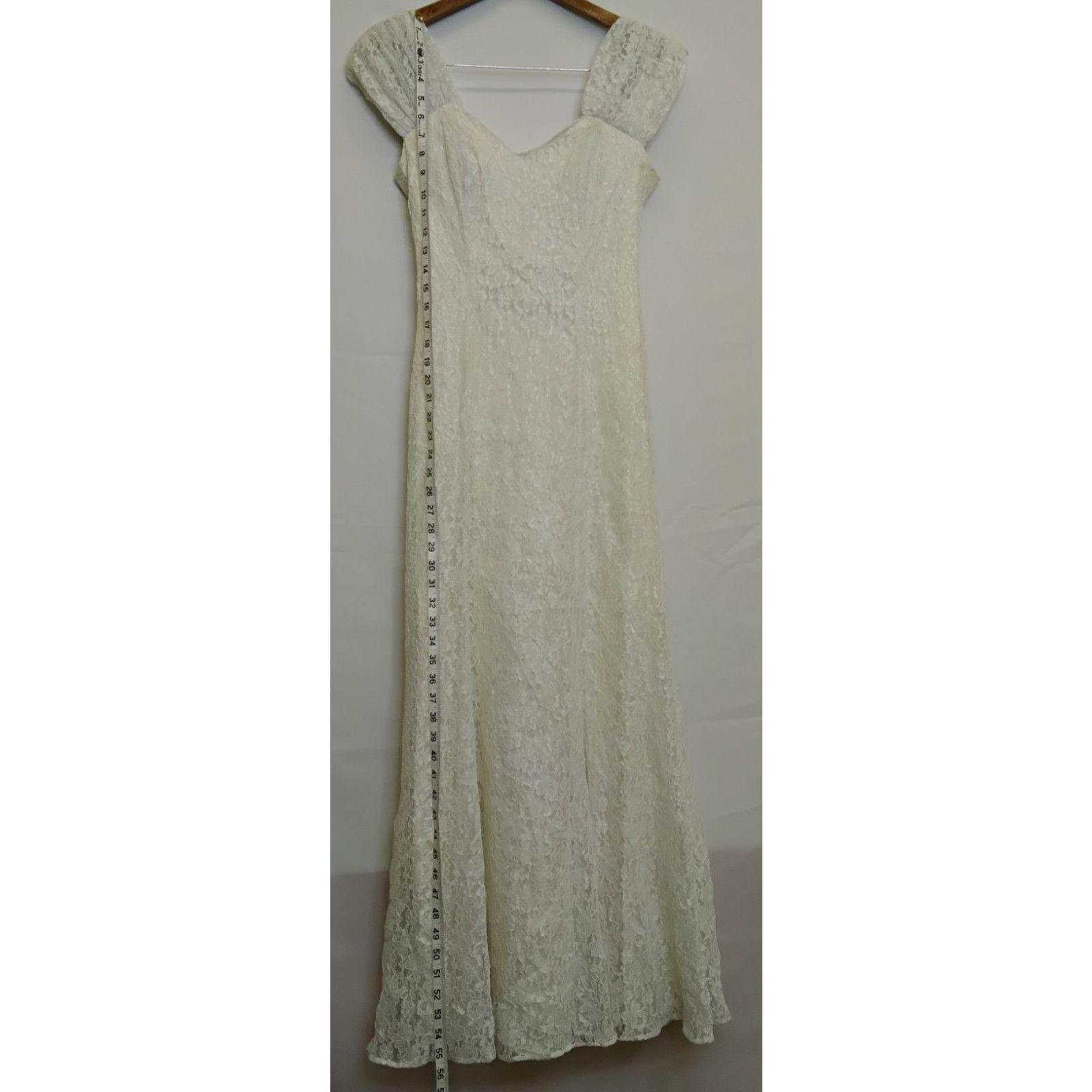 Other Loralie Lace Gown Women's 8 White Vintage 80s Wedding Dress Size M / US 6-8 / IT 42-44 - 16 Thumbnail