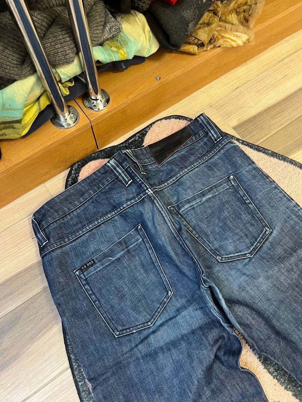 Y-3 X Yohji Yamamoto X Adidas Distressed Denim Jeans