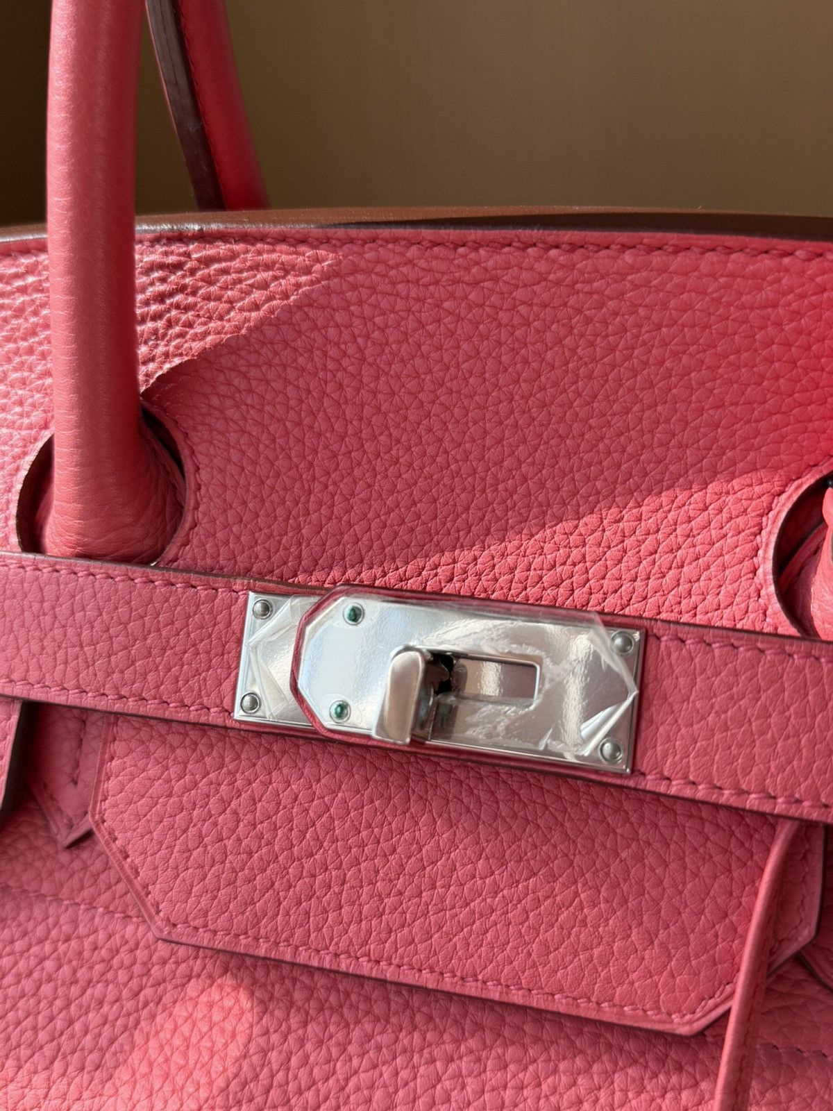 Hermes Hermes Bougainvillea Red Taurillon Clemence Hac 40 Handbag Size ONE SIZE - 4 Thumbnail