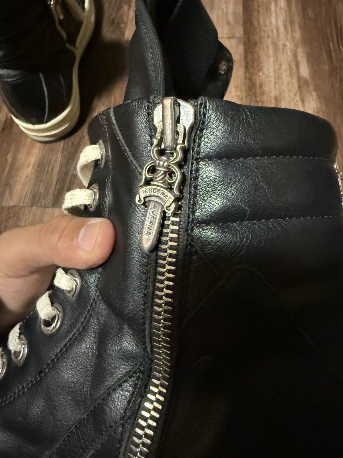 Chrome Hearts × Rick Owens Chrome Hearts Rick Owens Geo Baskets Size US 10 / EU 43 - 6 Thumbnail