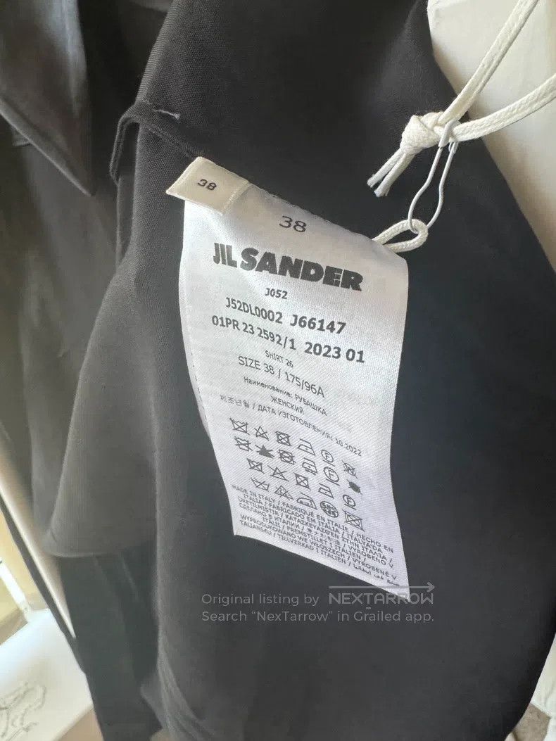 Jil Sander Jil Sander Black Satin Shirt Size M / US 6-8 / IT 42-44 - 7 Thumbnail