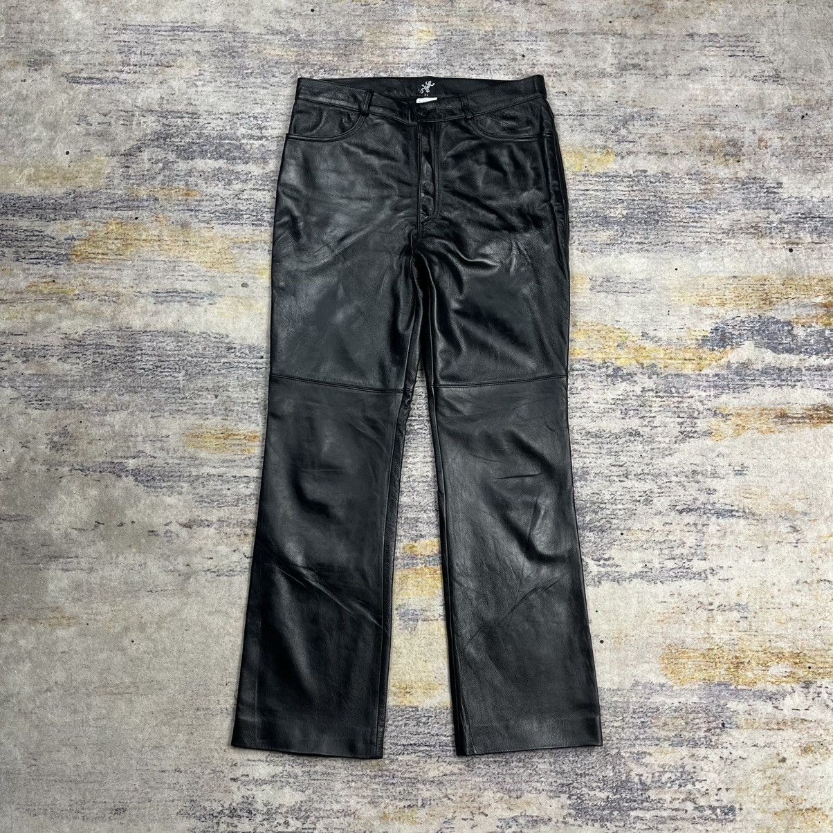 agnes b. Vintage 90s Agnes B leather pants Size US 30 / EU 46 - 1 Thumbnail