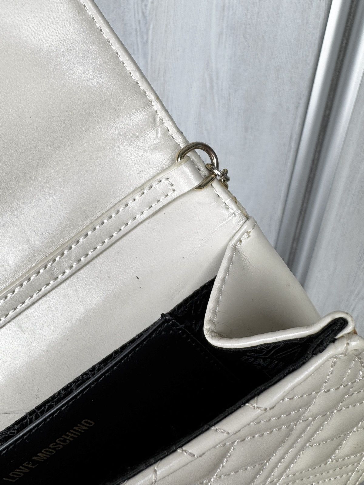 Love Moschino Love Moschino beige clutch shoulder bag faux leather Size ONE SIZE - 18 Thumbnail