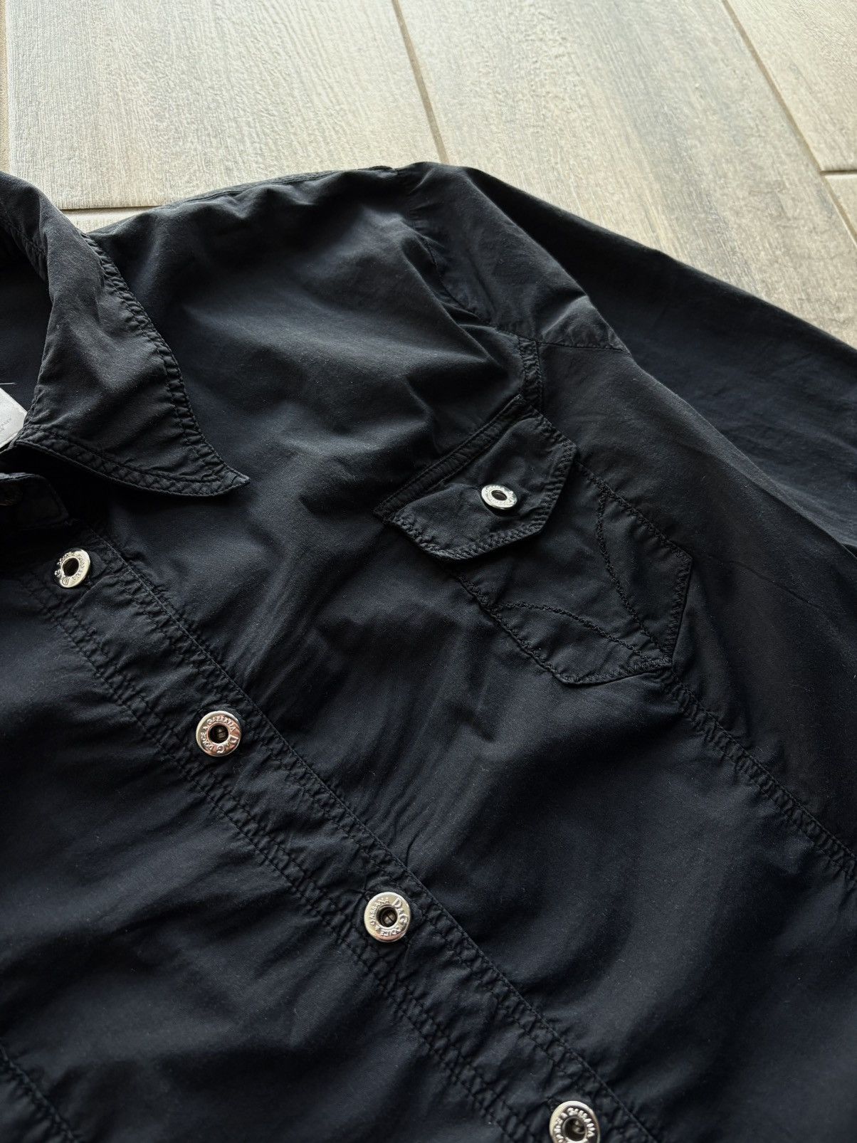 Dolce & Gabbana Archive Dolce & Gabbana Black Military Style Women Shirt L Size L / US 10 / IT 46 - 7 Thumbnail