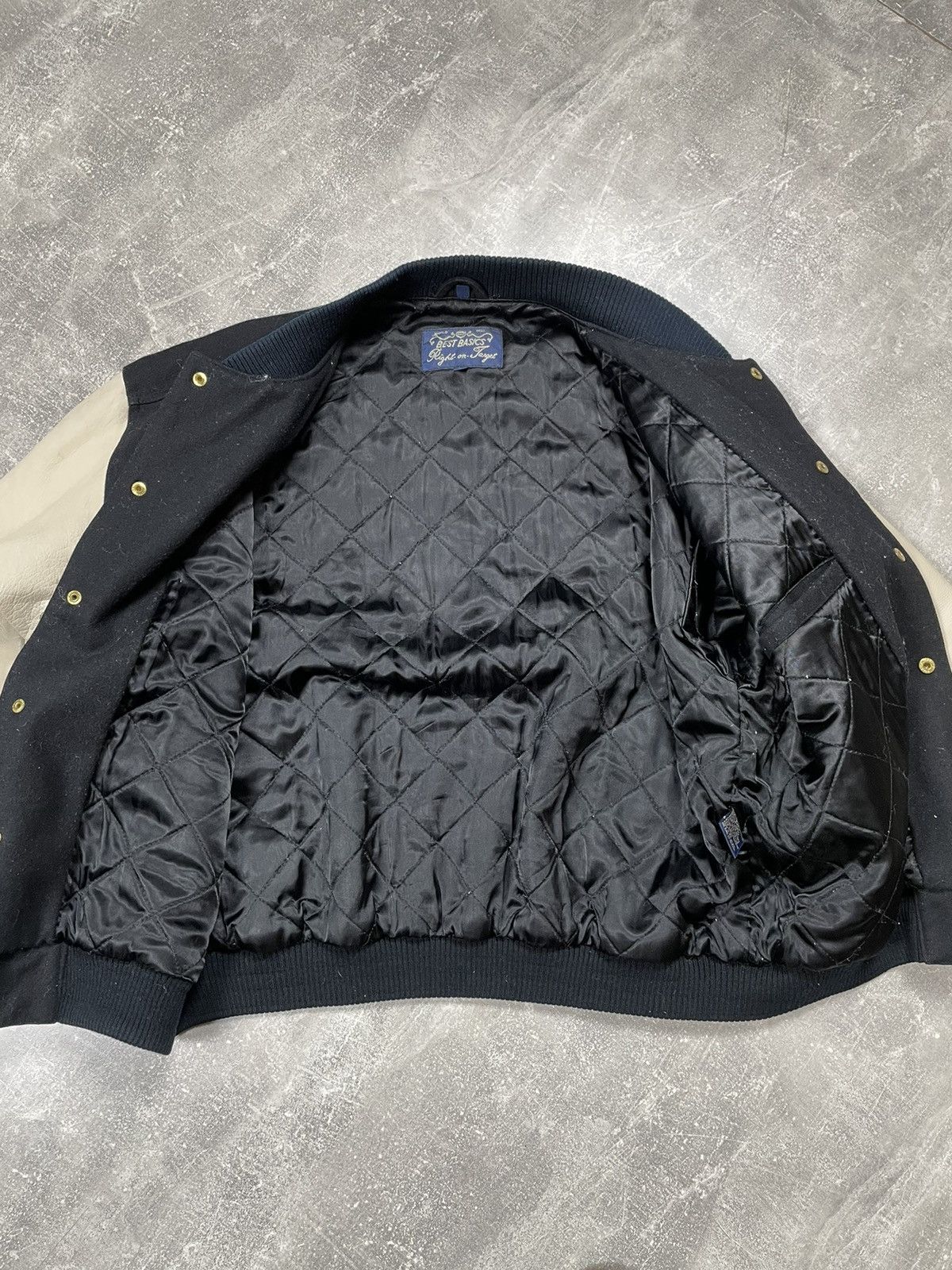 Gap × Vintage Vintage GAP Wool / Leather Universal Varsity Jacket 90s Size US L / EU 52-54 / 3 - 14 Thumbnail