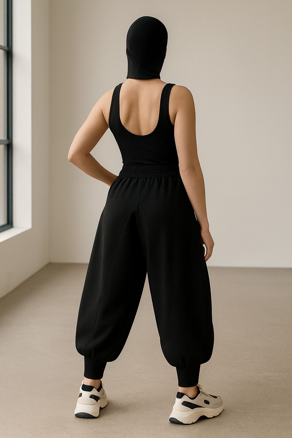Other Oversized Japanese Pants Avant-Garde Harem Trousers Size 29" - 2 Thumbnail
